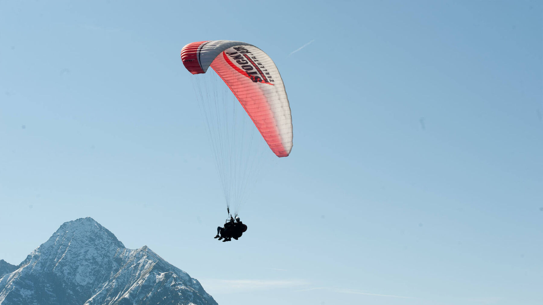 Tandem Paragliding Over Mayrhofen Mountains