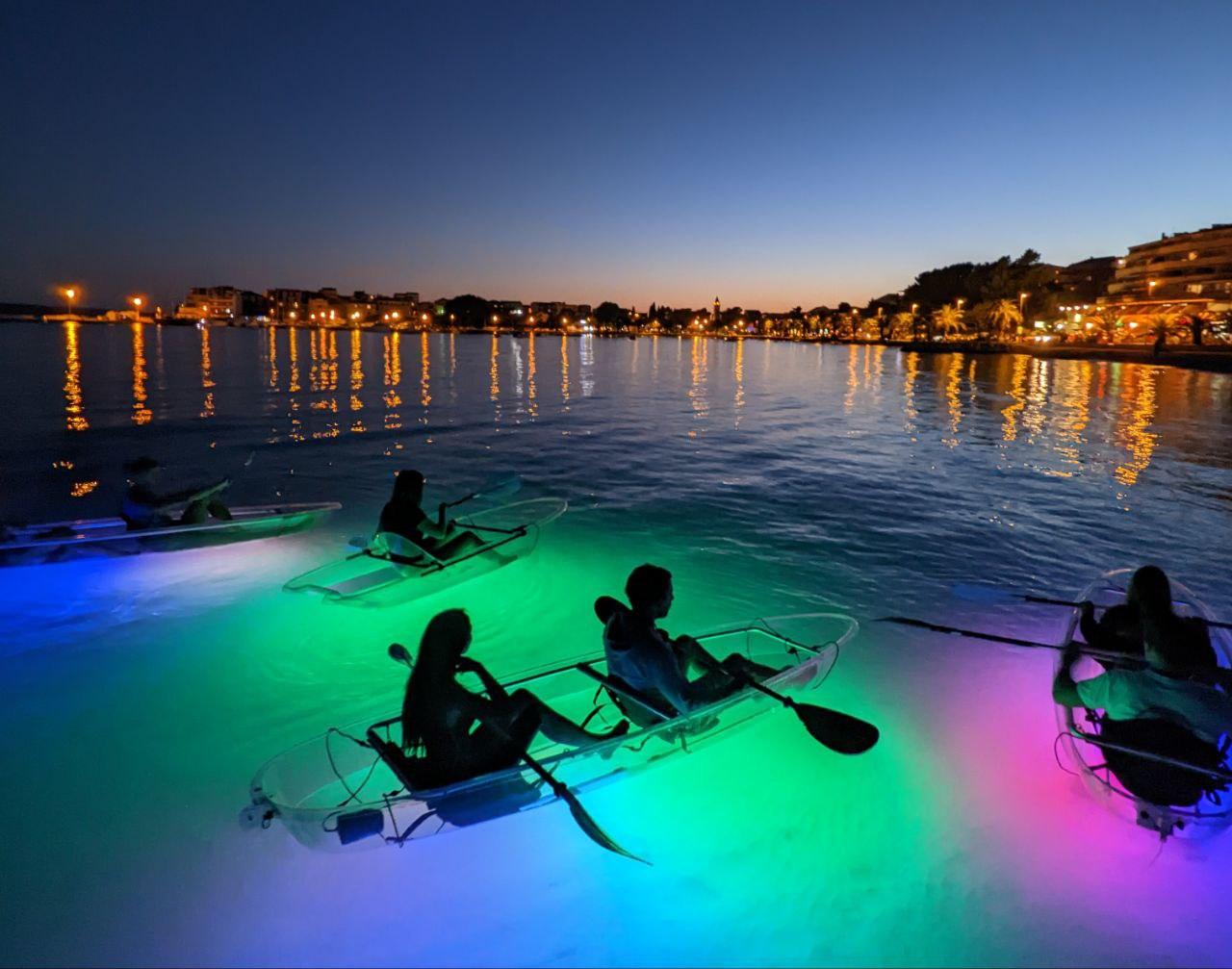 Split Illuminated Night Kayaking Tour