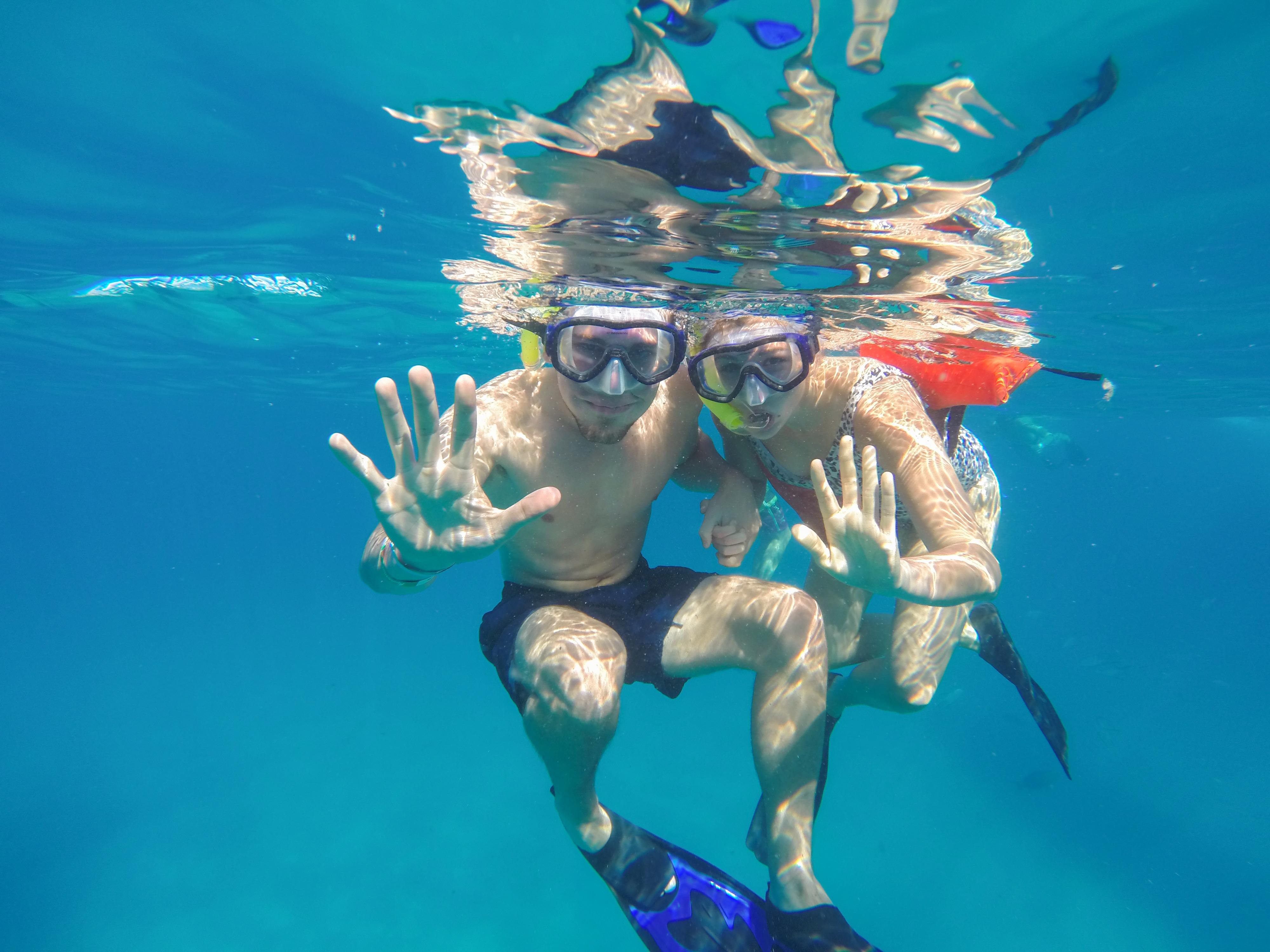 Cabo Catamaran Snorkel & Sightseeing with Open Bar
