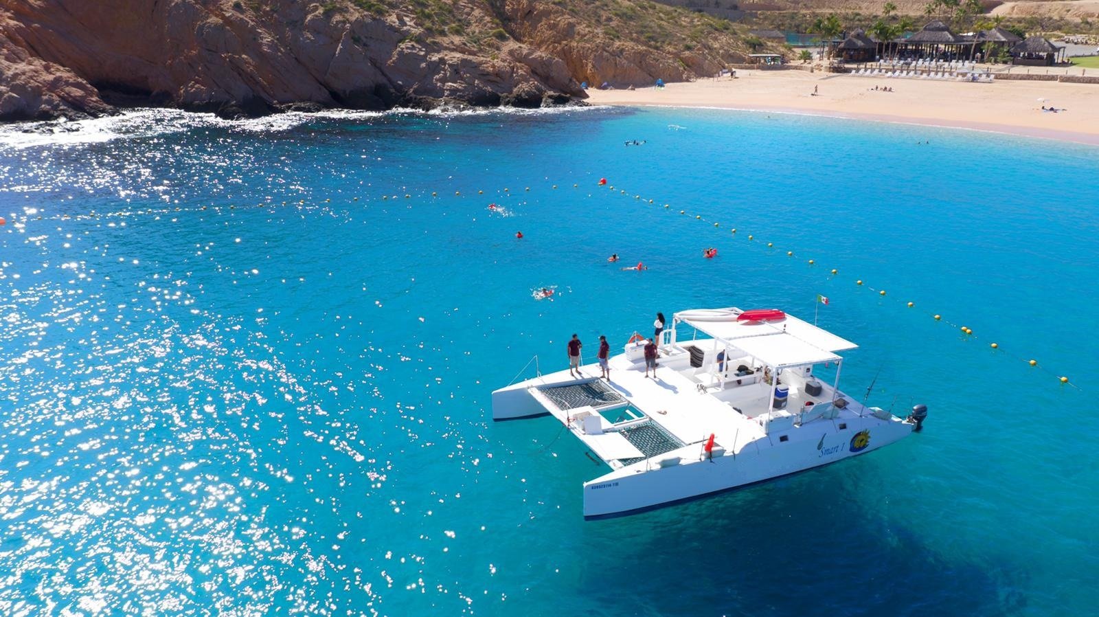 Cabo Catamaran Snorkel & Sightseeing with Open Bar
