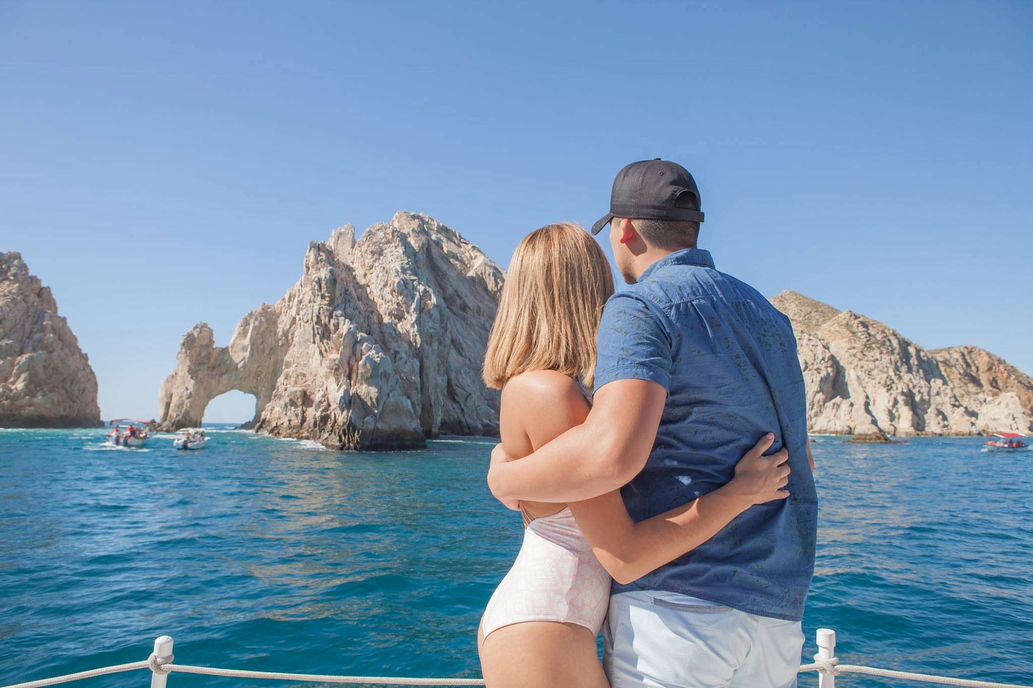 Cabo Catamaran Snorkel & Sightseeing with Open Bar