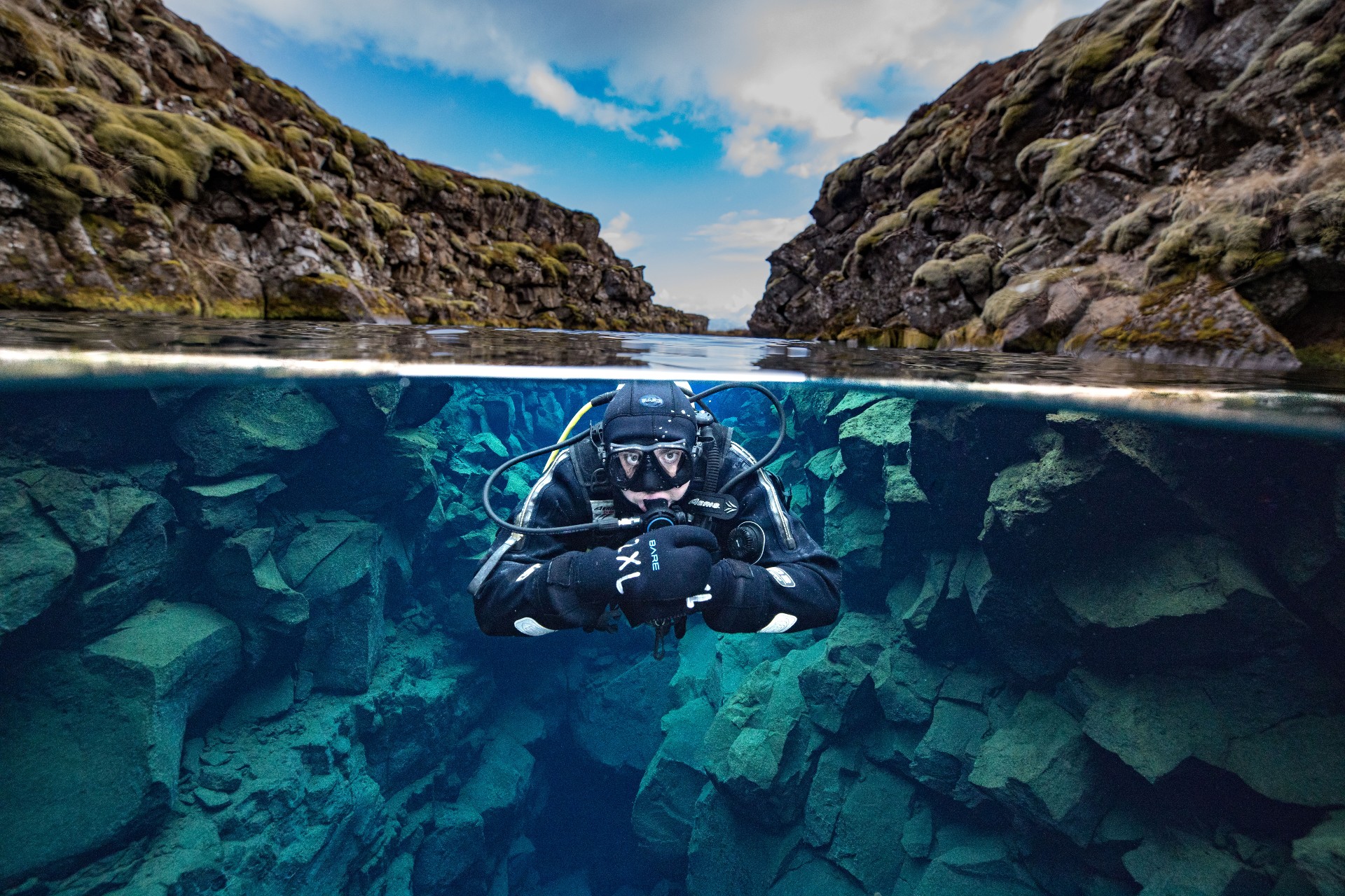 Silfra Fissure Snorkeling-Free Scuba Dive Between Two Continents