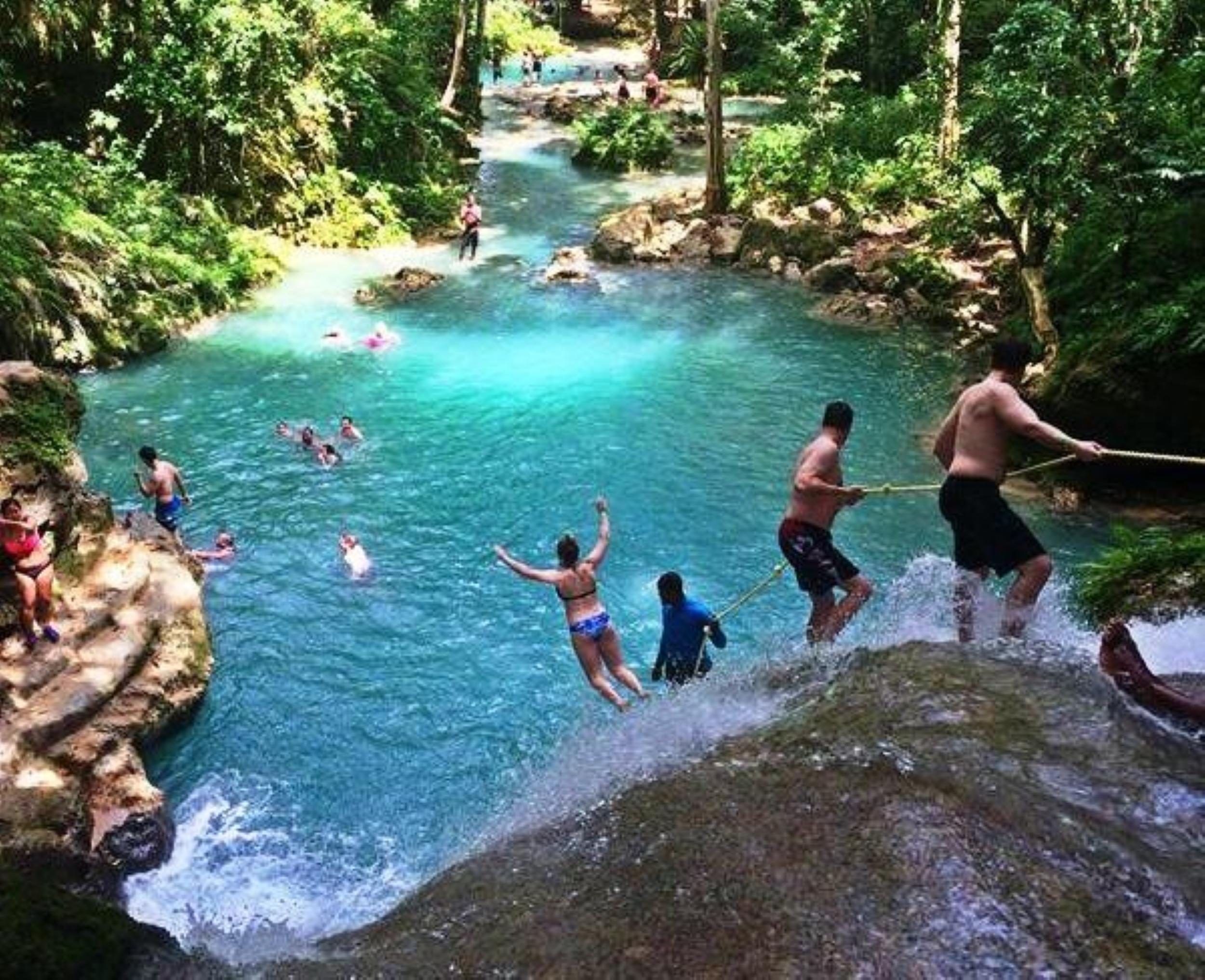 Blue Hole, Dunn's River Falls & Reggae Hill Adventure