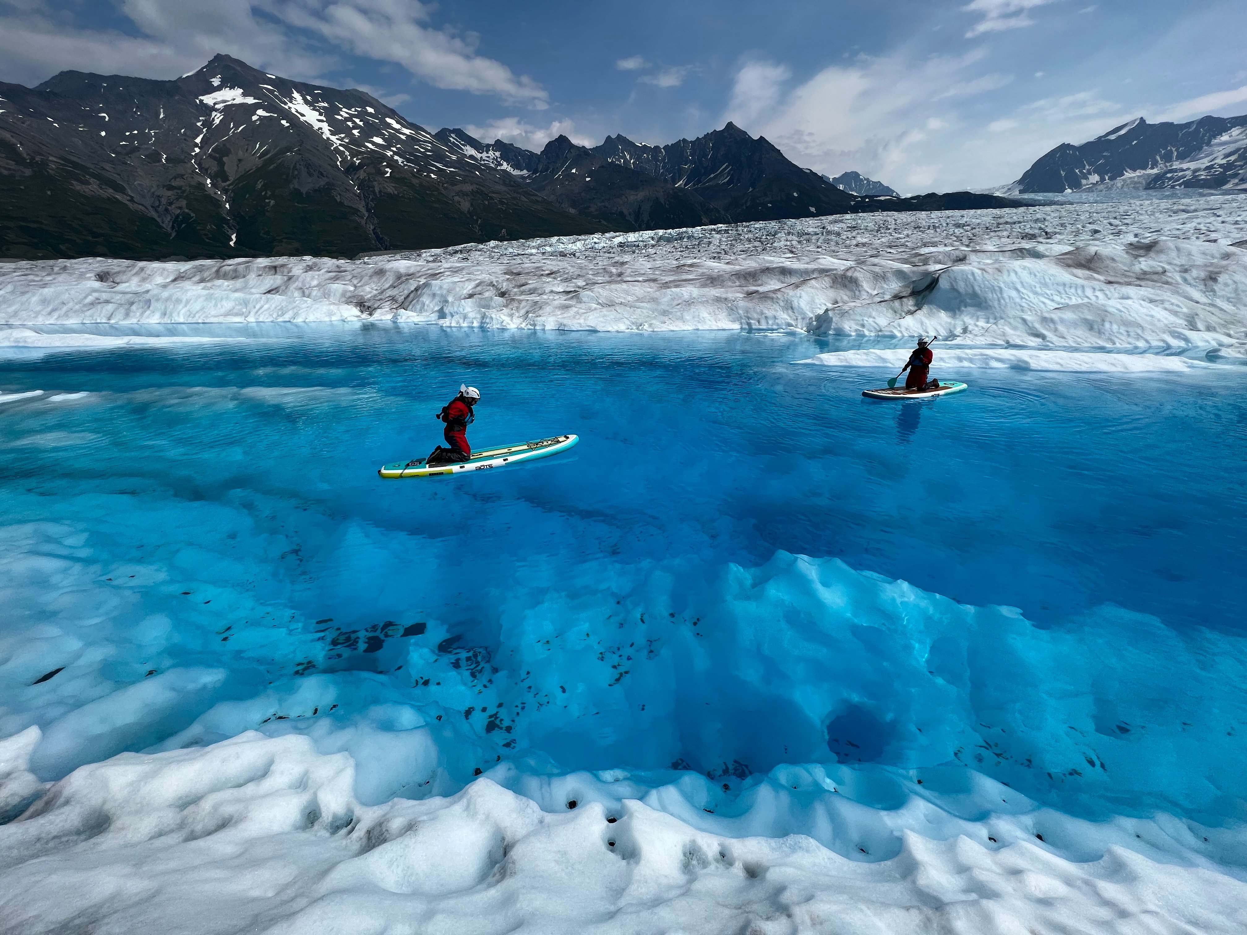 Knik Glacier Helicopter & Paddleboarding Adventure