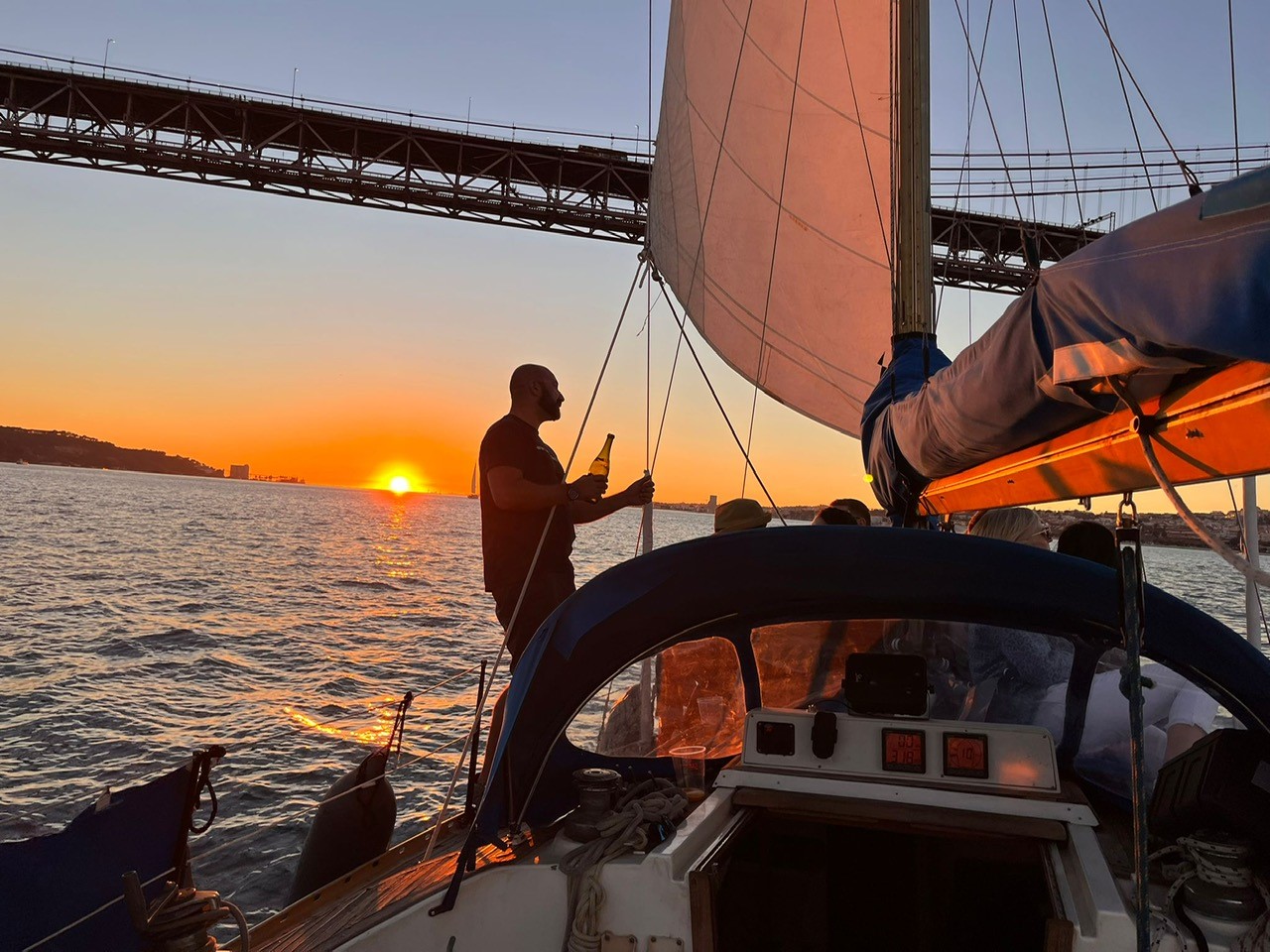 Lisbon Tagus River Sailboat Sunset Cruise