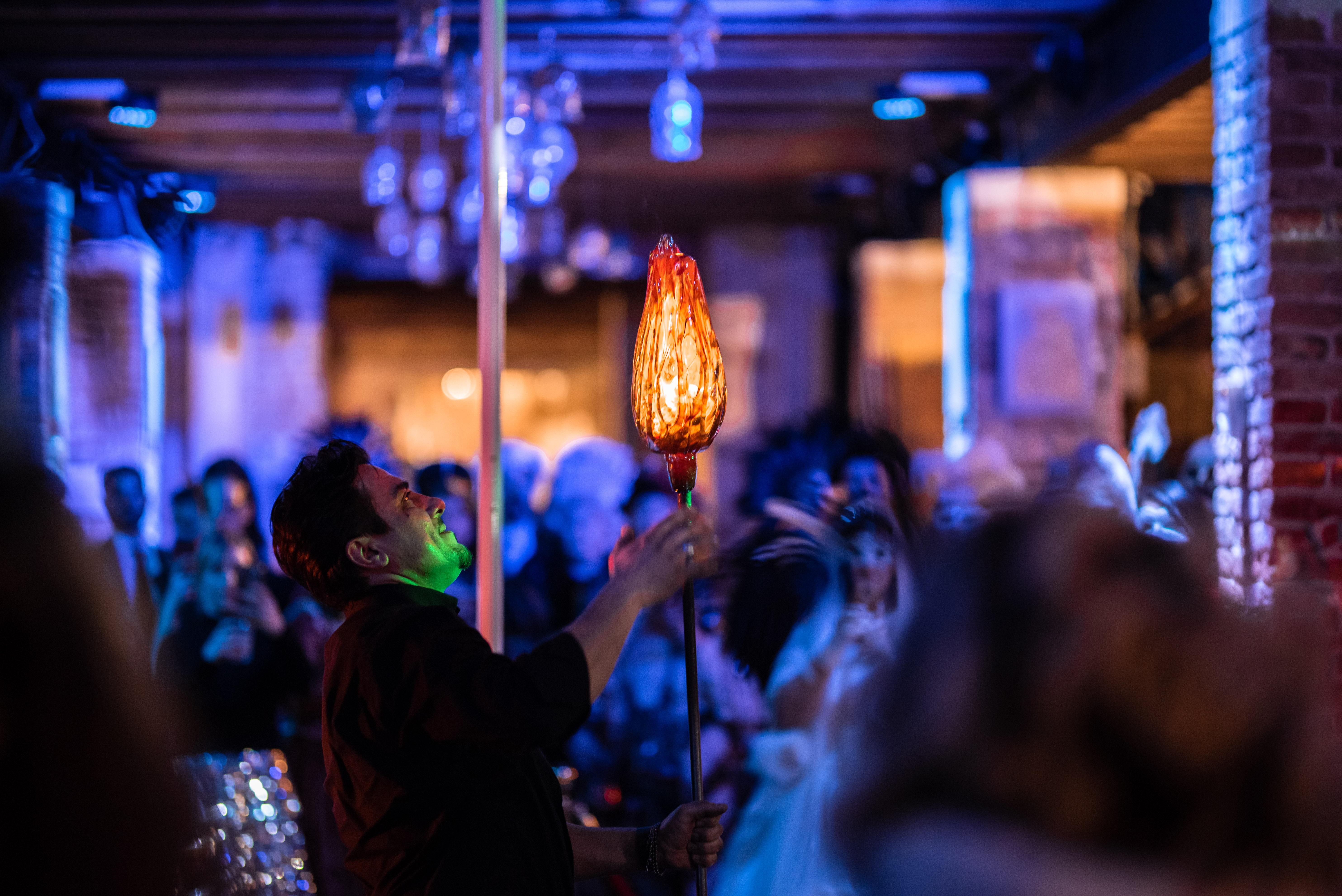 Murano Glass Blowing Demonstration at The Glass Cathedral
