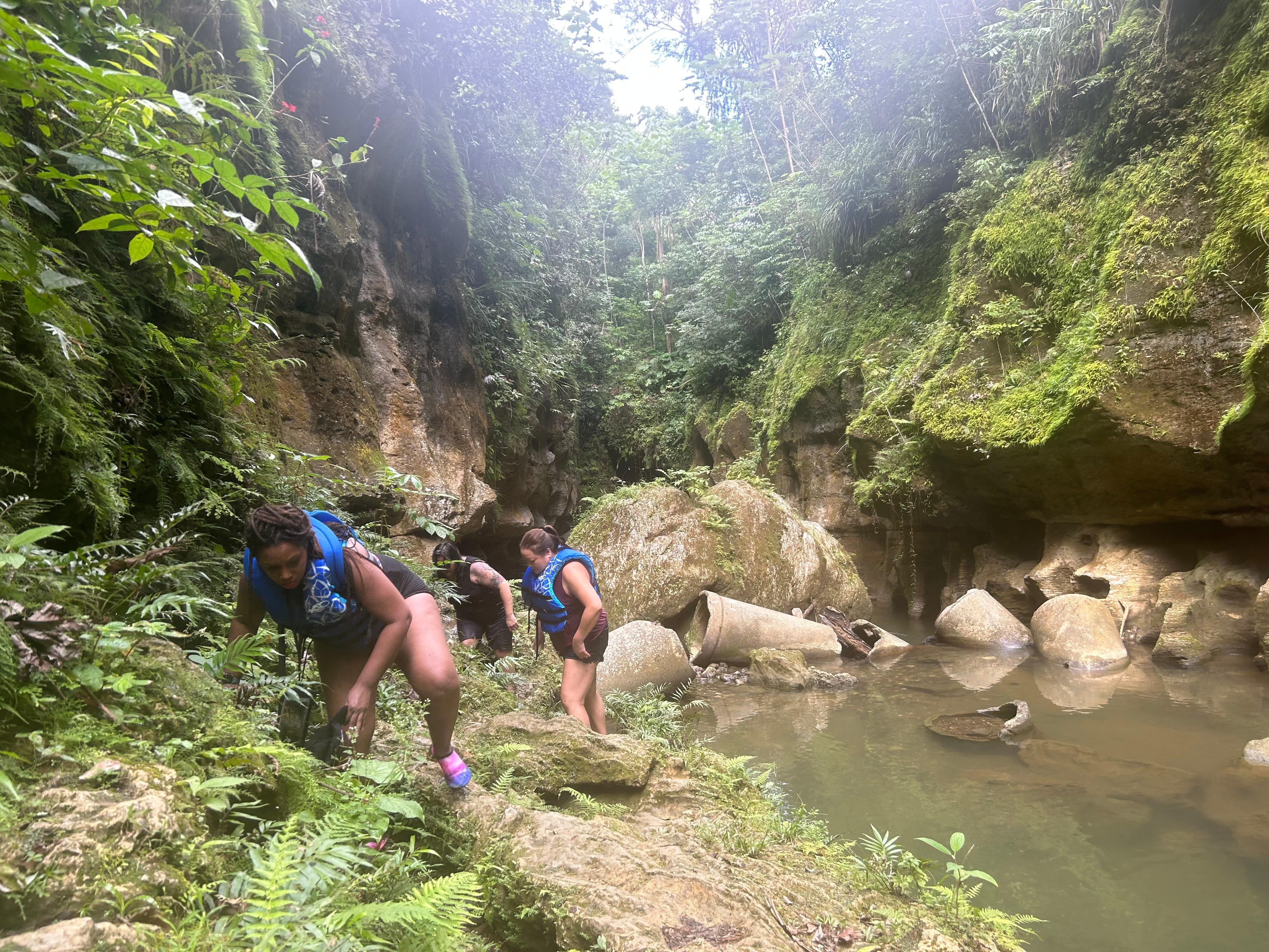 Charco Azul Canyon, Caves, and Mar Chiquita Beach Adventure