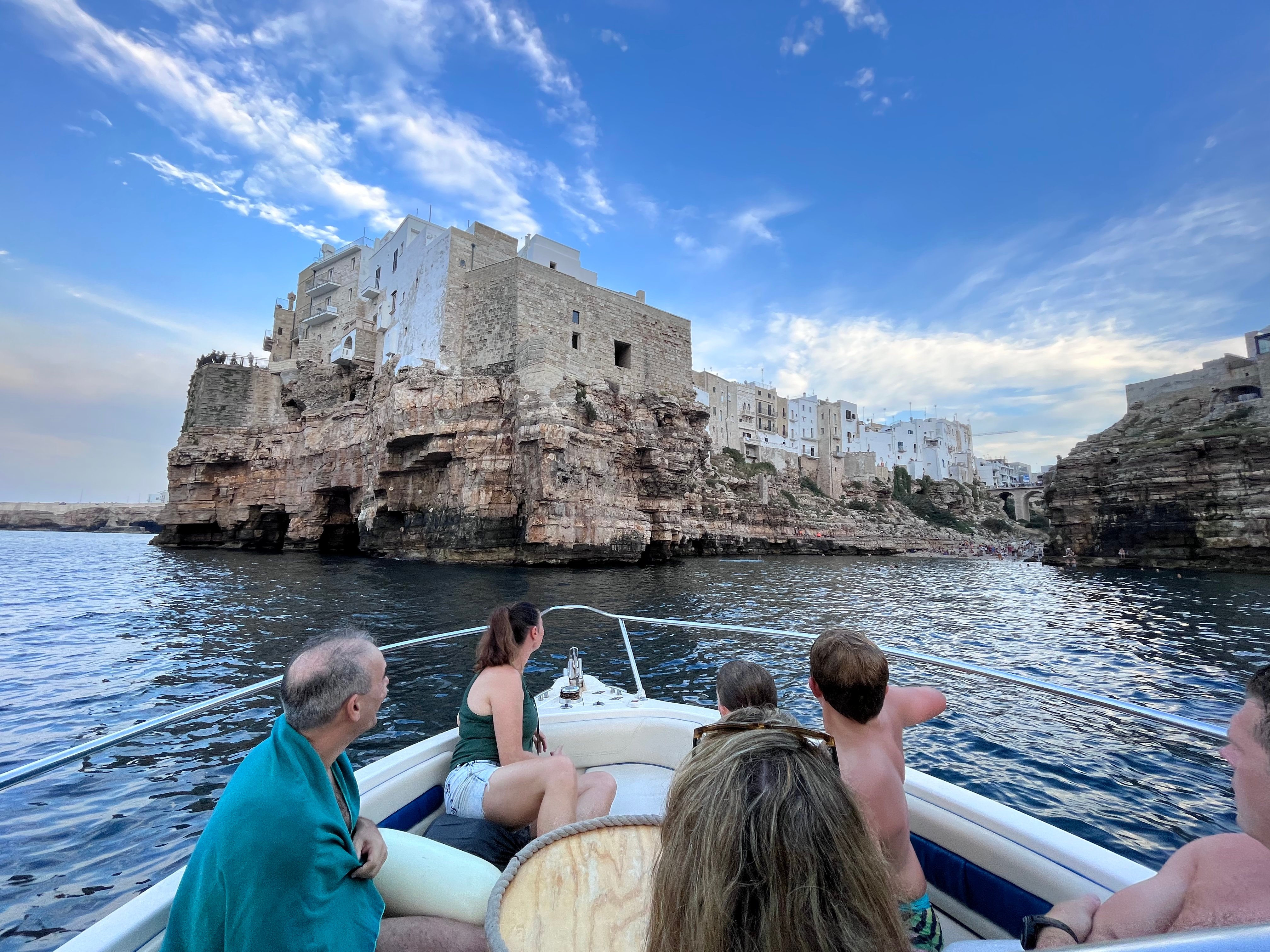Monopoli to Polignano Boat Cruise with Swim & Aperitivo