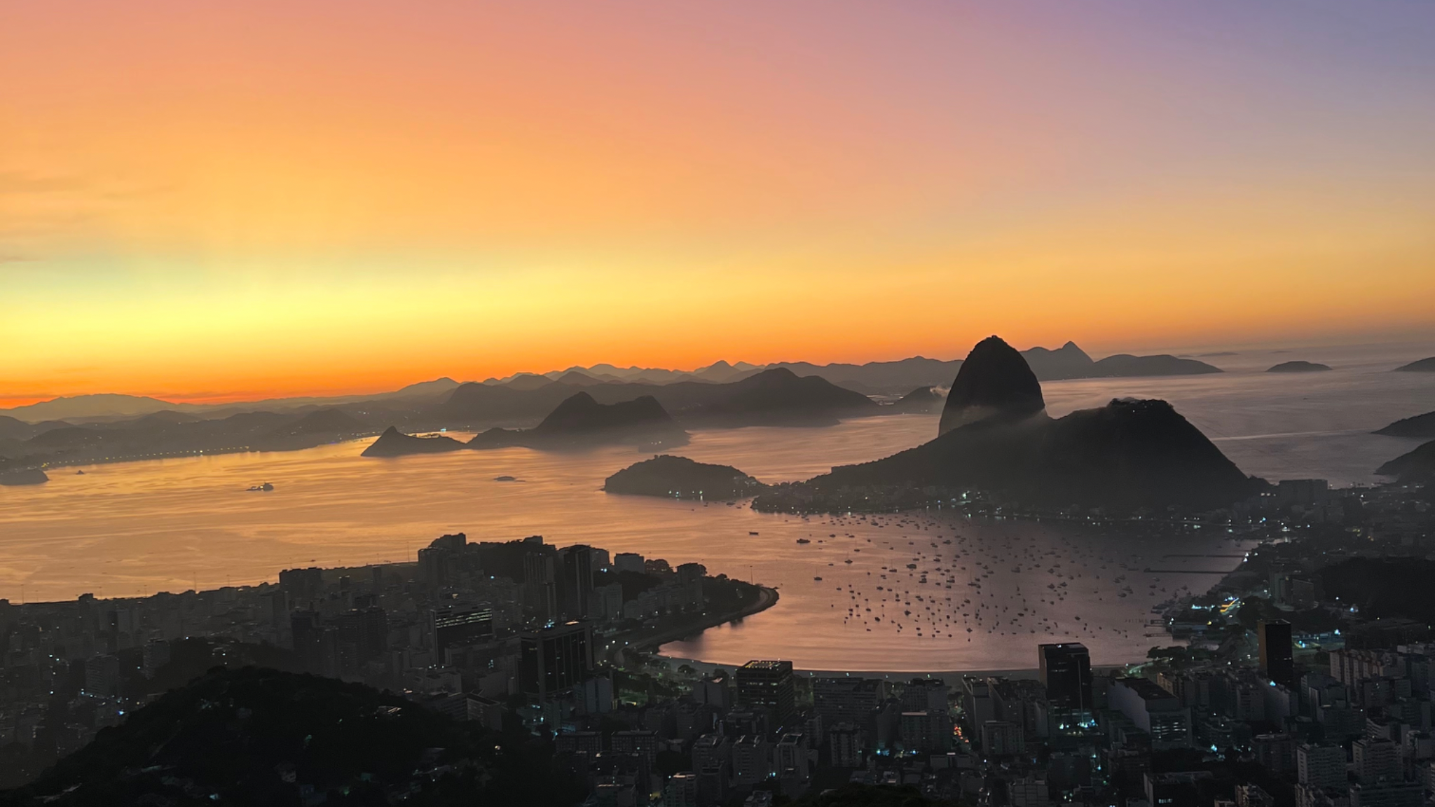 Rio Sunrise: Christ the Redeemer & Dona Marta Lookout