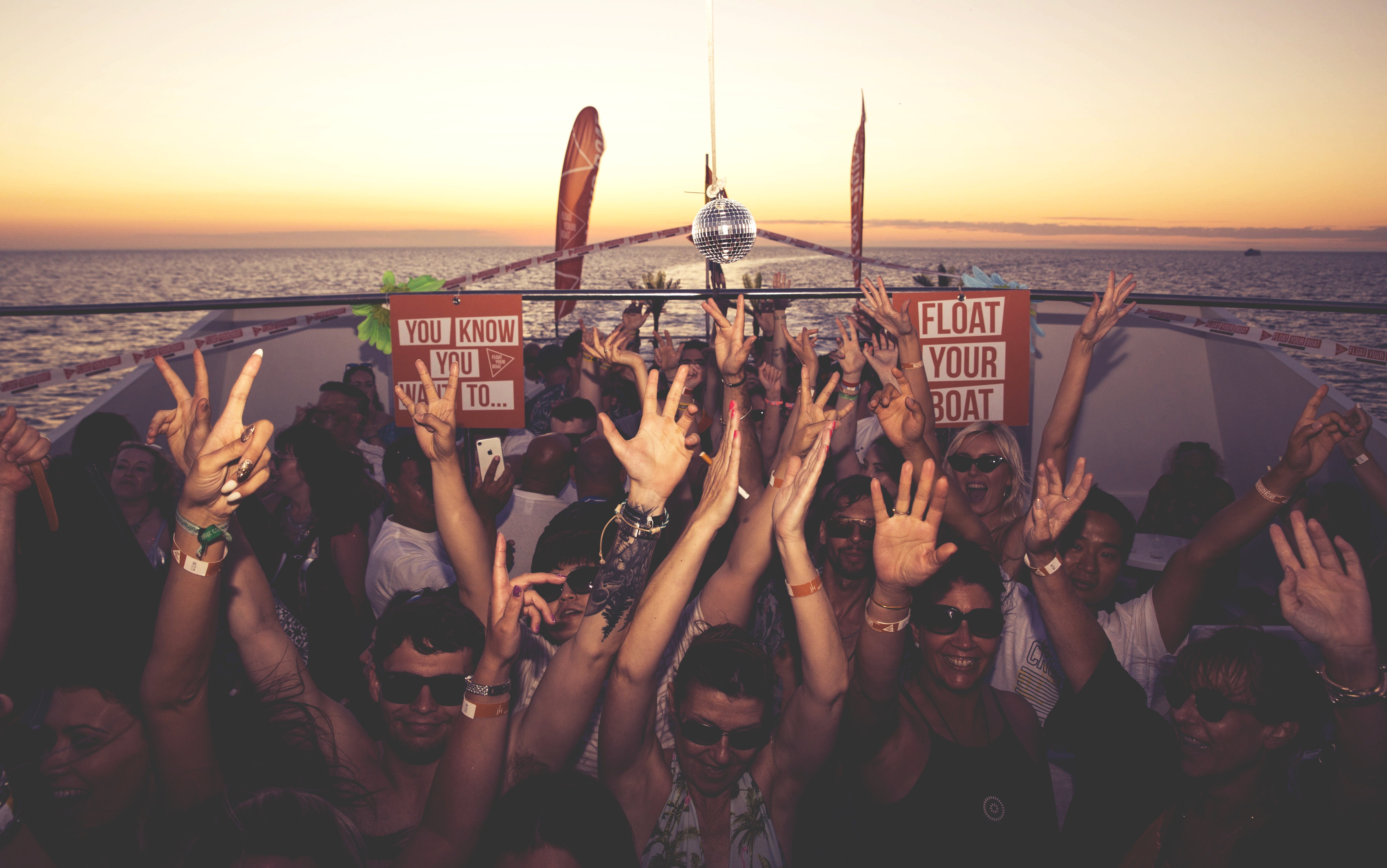 Ibiza Sunset Party Cruise with Live DJs & Club Entry