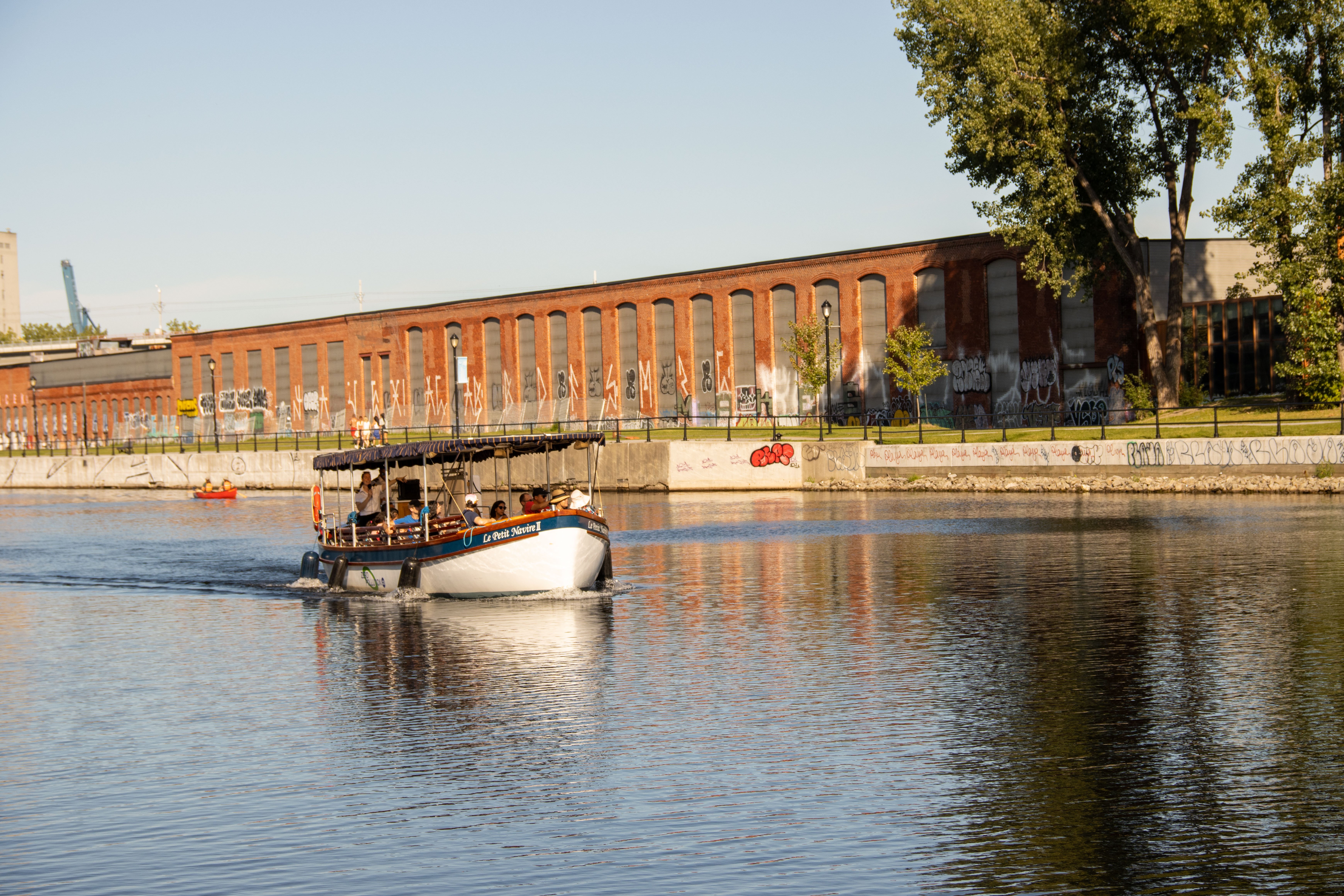 Electric Boat Cruise Through Lachine Canal with Lock Passage