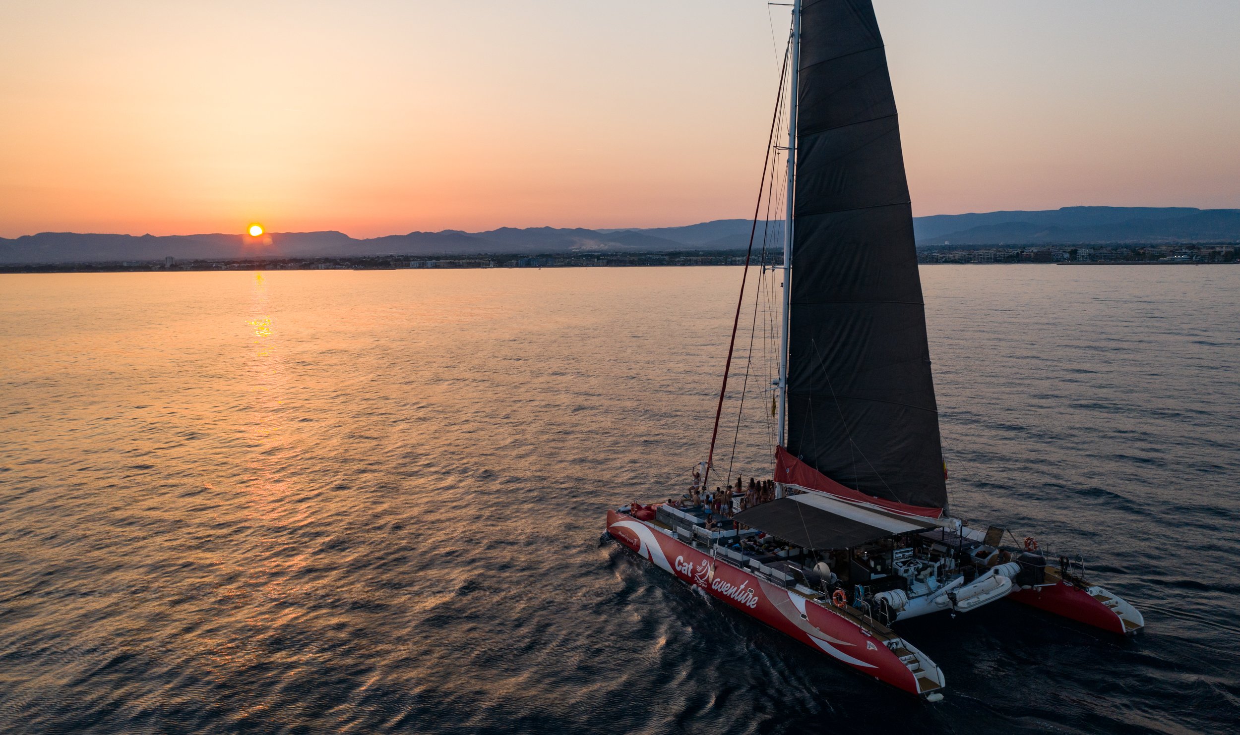 Cambrils Sunset Catamaran Cruise with Drinks & Sunbed