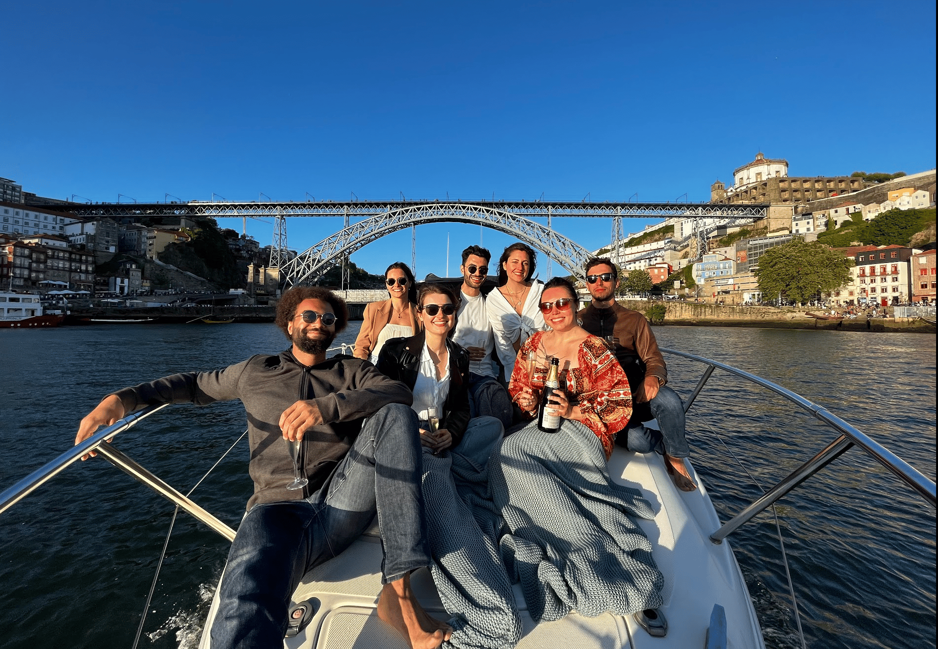 Porto Private Yacht Experience on the Douro with Wine & Snacks