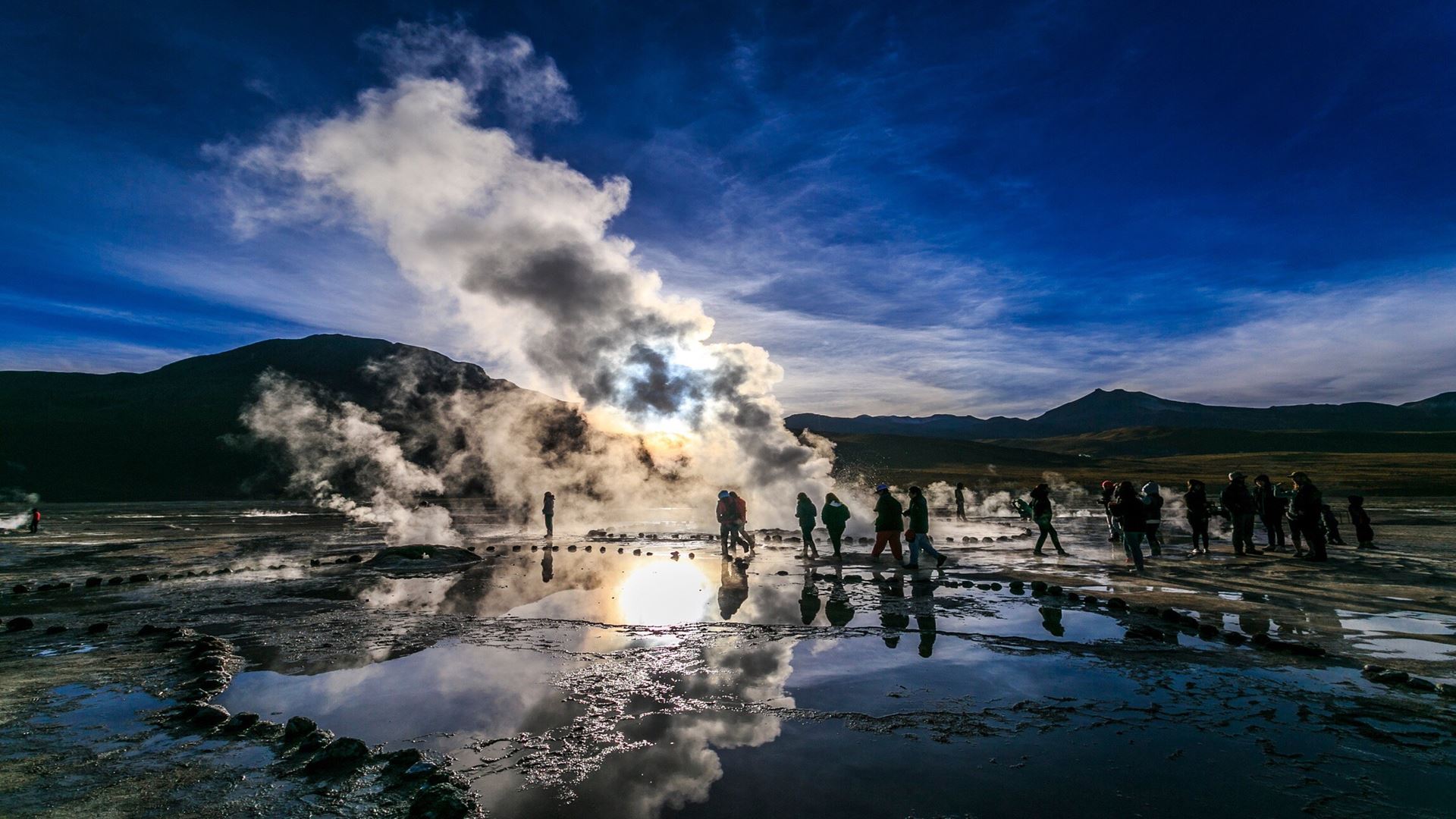 El Tatio Geysers & Altiplano Wetlands at Sunrise