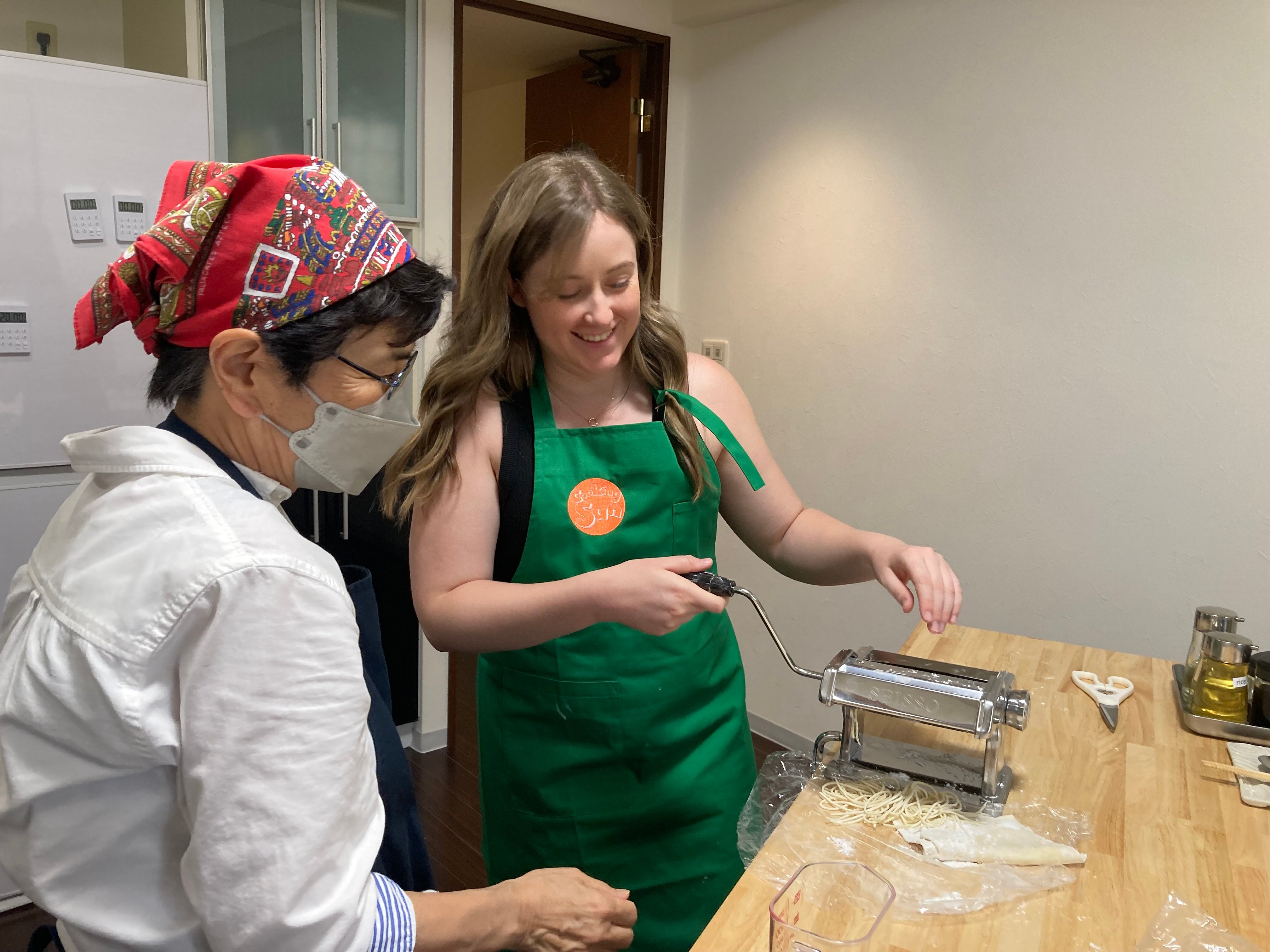 Osaka cooking class — takoyaki pan, ramen, hand-rolled sushi and the okonomiyaki griddle — image 6