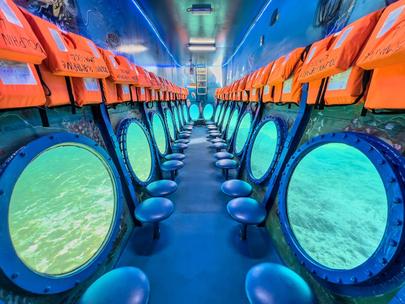 Blue Lagoon & Turtle Cove Glass-Bottom Boat Adventure