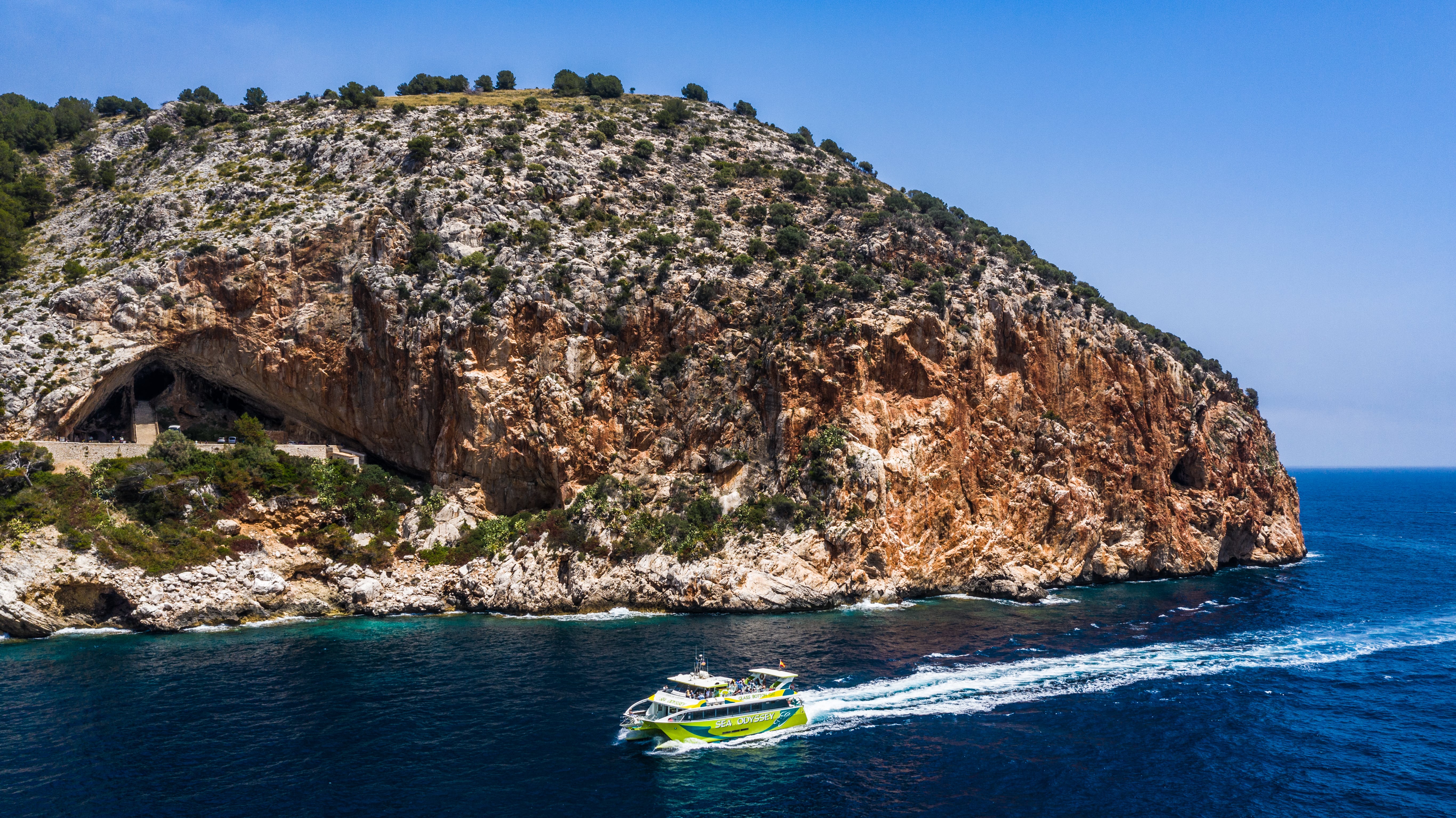 East Coast Glass-Bottom Boat Adventure from Cala Bona
