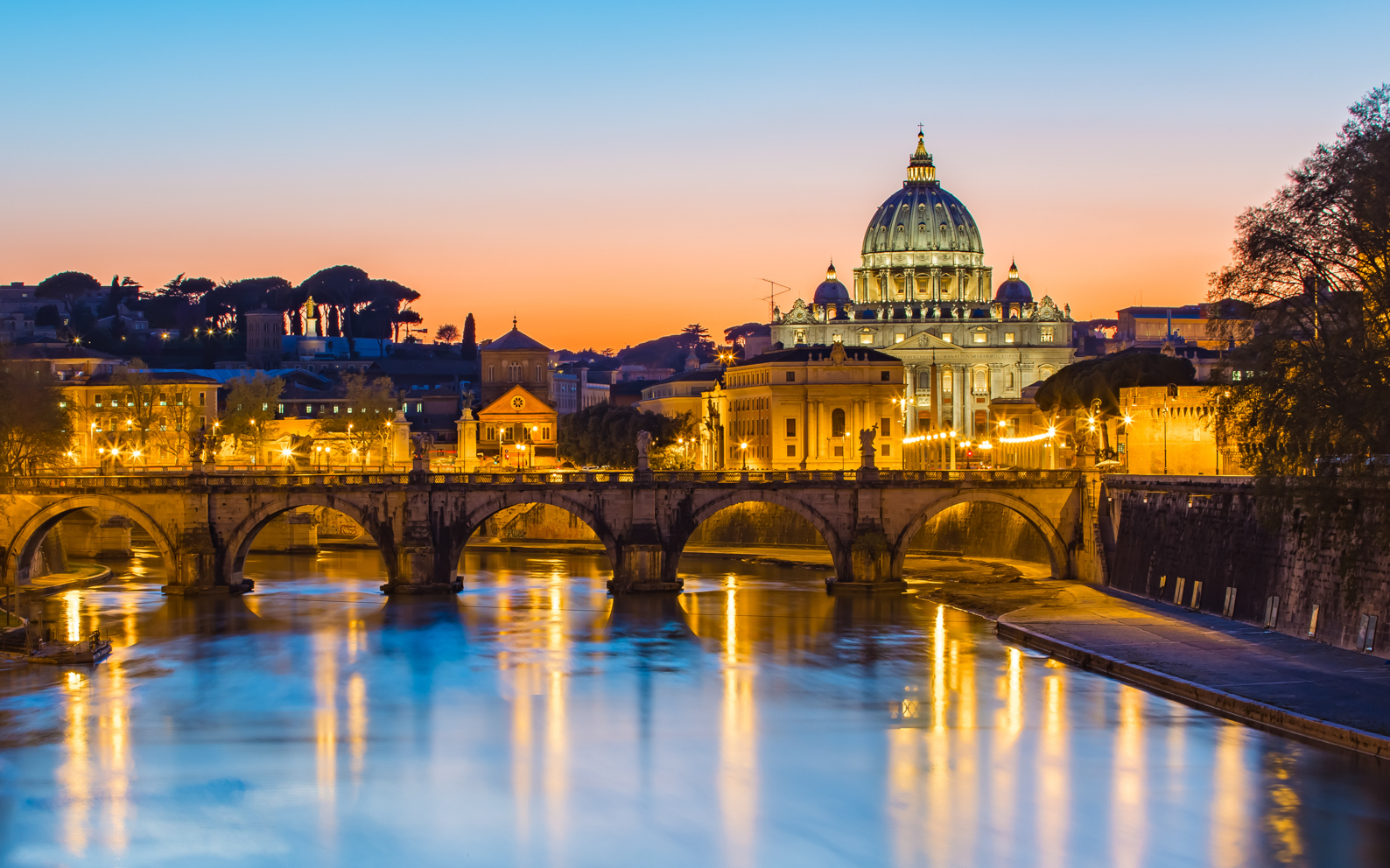 Rome Open-Top Double-Decker Panoramic Night Bus Tour