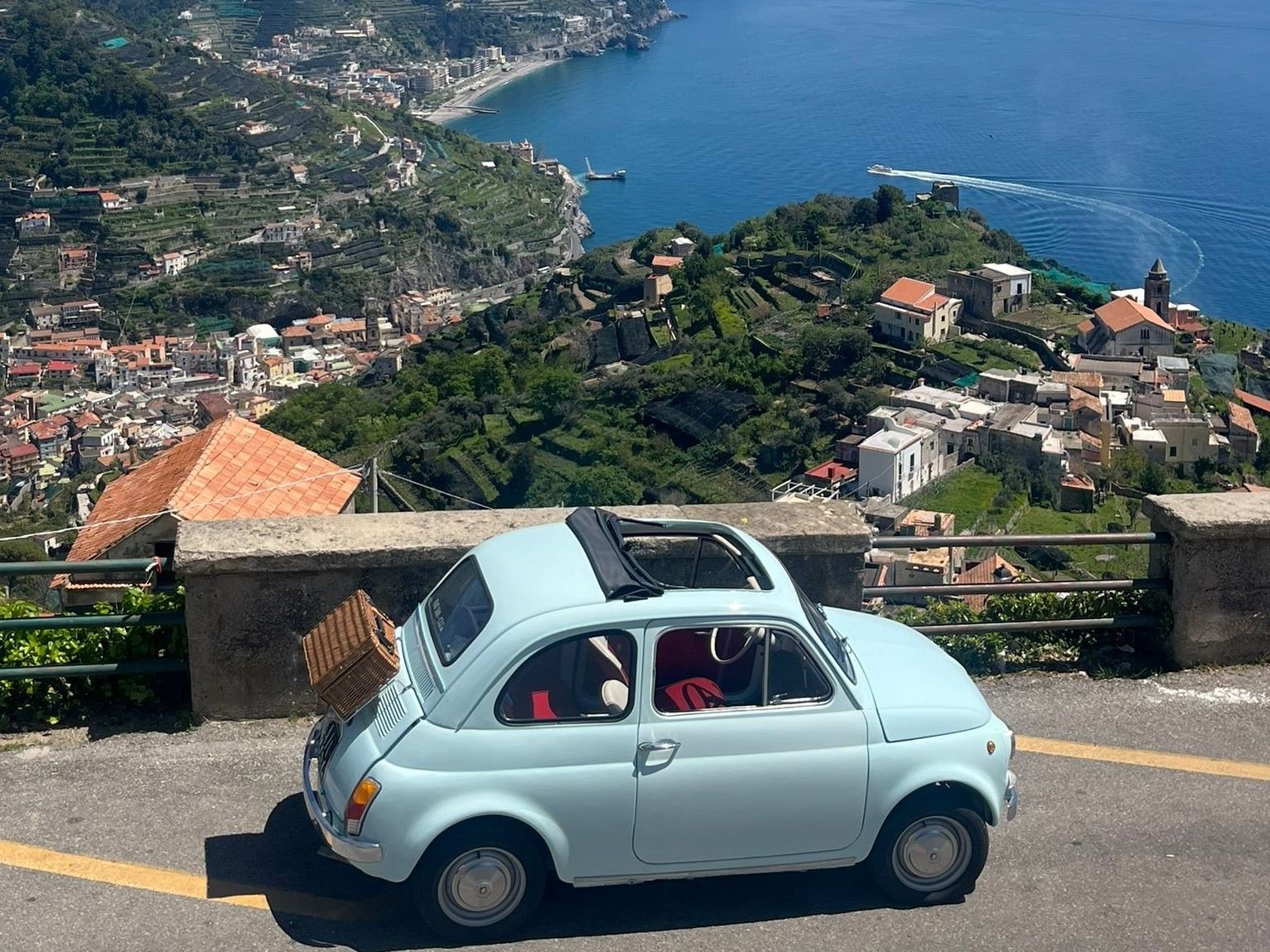 Amalfi Coast Fiat 500 Private Photo Tour from Positano & Praiano