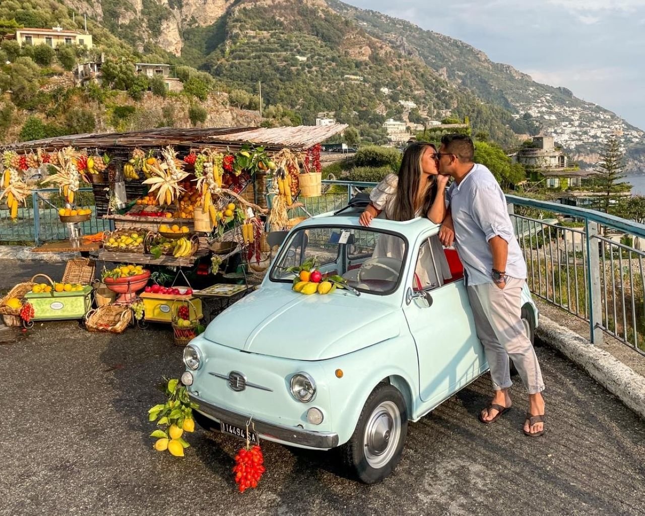 Amalfi Coast Fiat 500 Private Photo Tour from Positano & Praiano