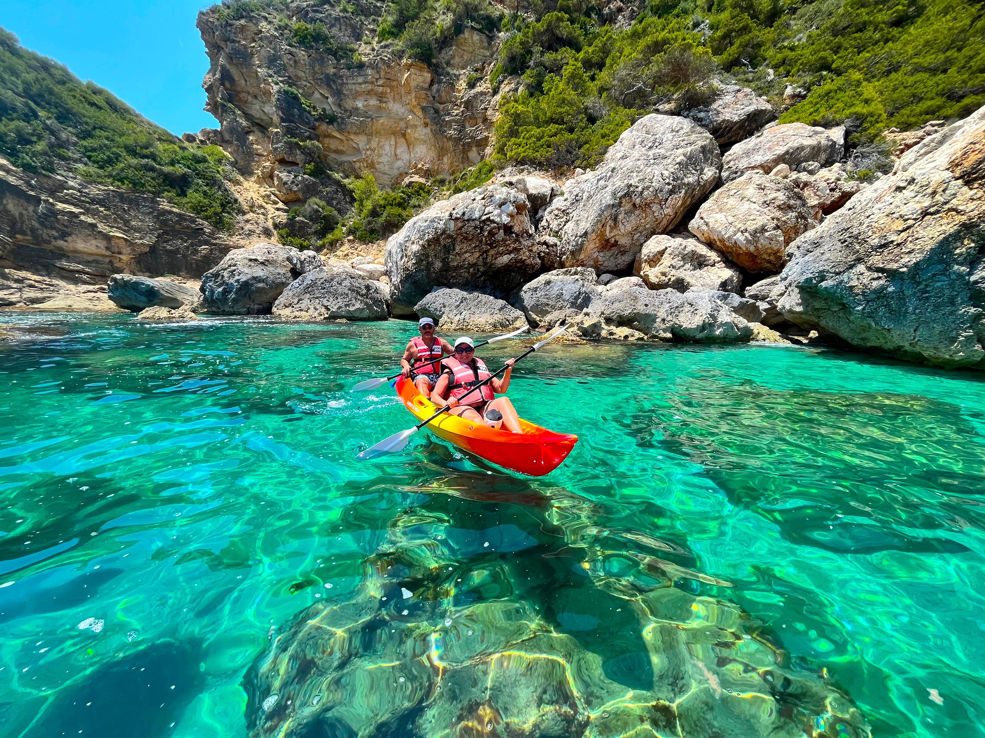 Sea Cave Kayak & Snorkel Adventure at Cala Granadella