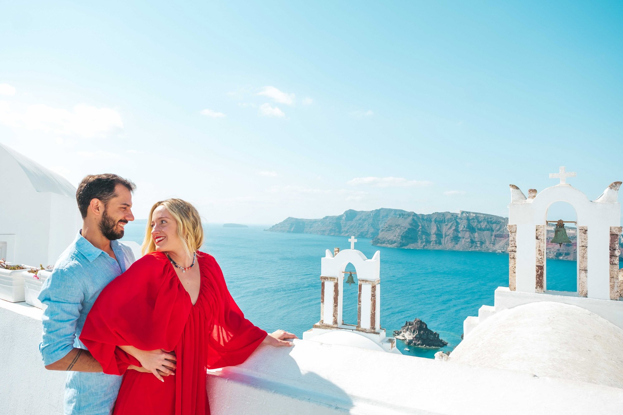 Private Santorini Photoshoot with Blue Domes Access