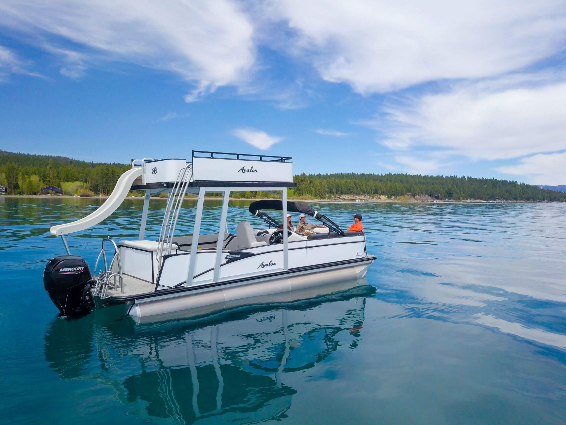 Private Double Decker Pontoon Rental on Lake Tahoe