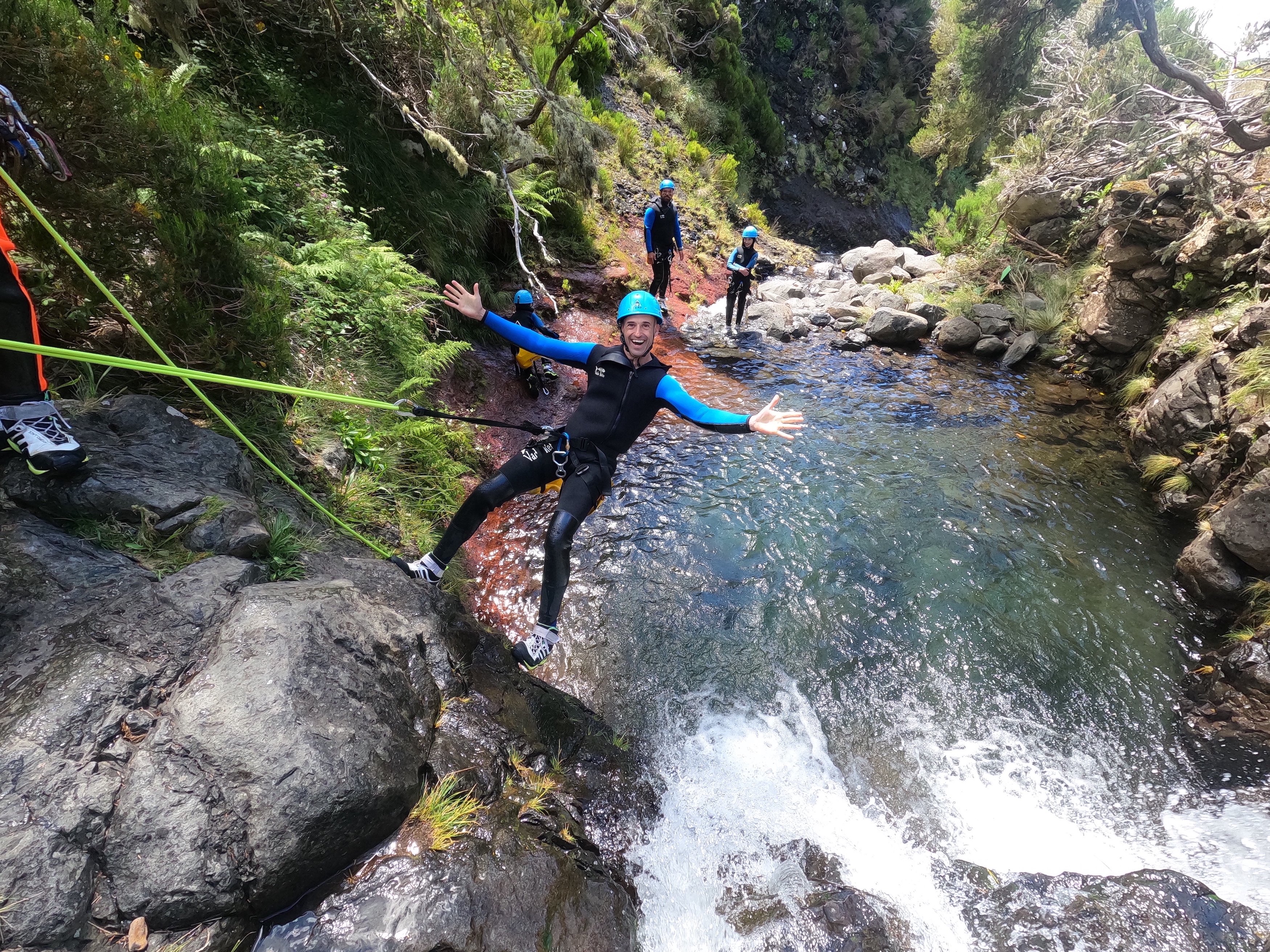 Madeira Canyoning for Beginners: Waterfalls & Jumps