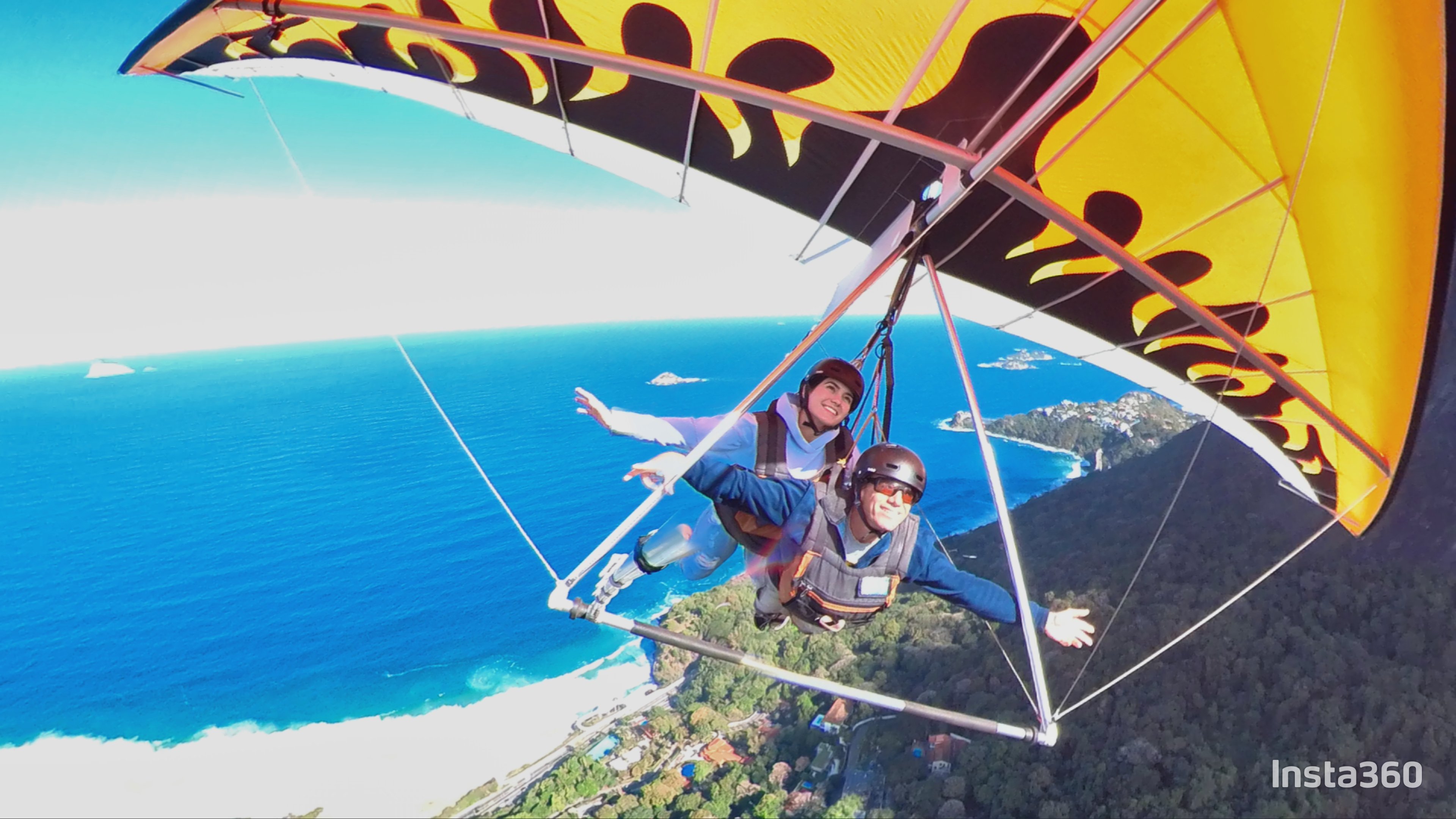 Hang Gliding Flight Over Rio