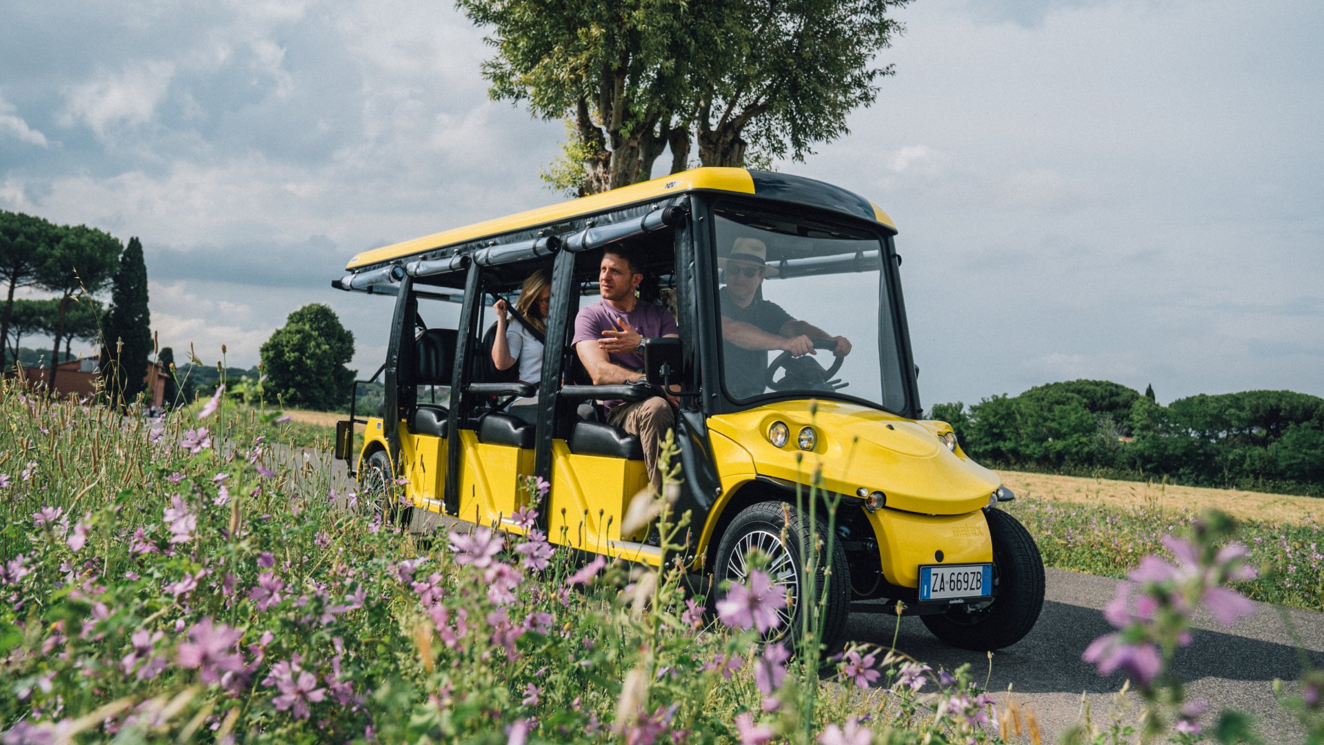 Appian Way golf cart tour Rome catacombs electric cart — image 3