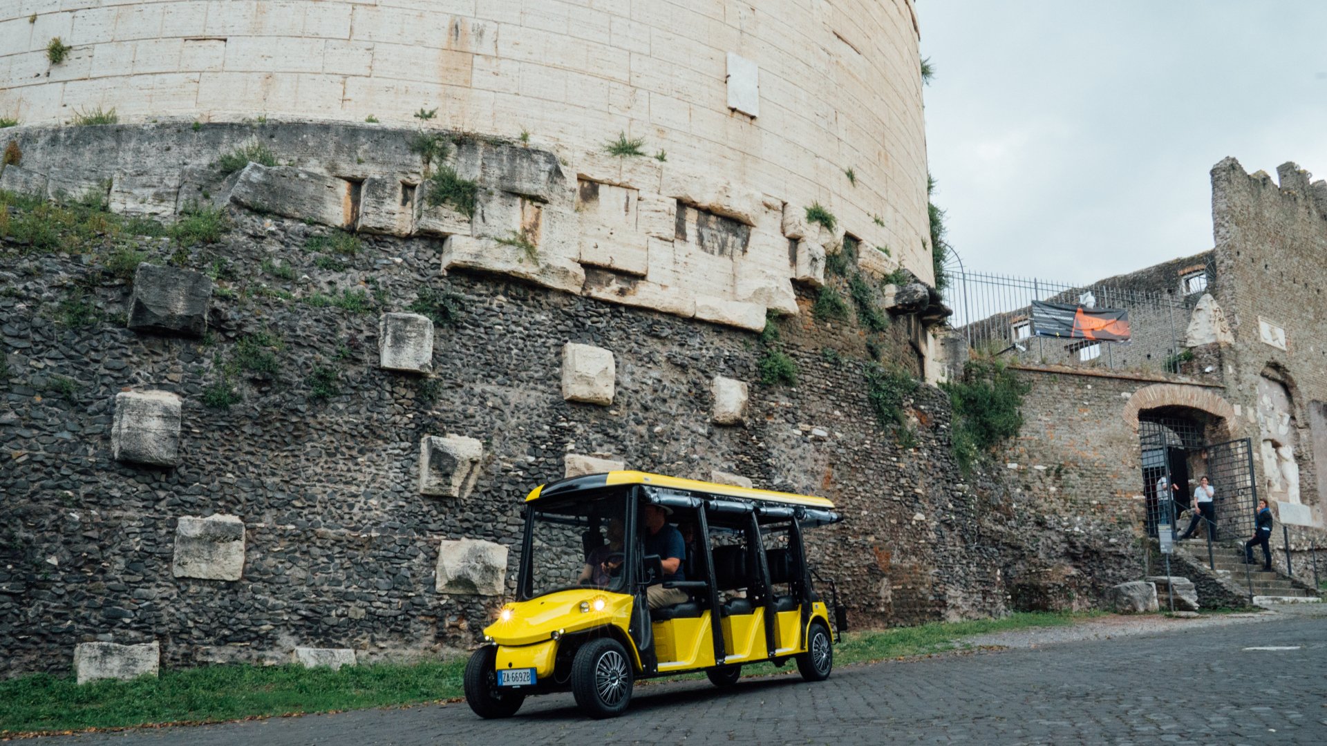 Appian Way golf cart tour Rome catacombs electric cart — image 16
