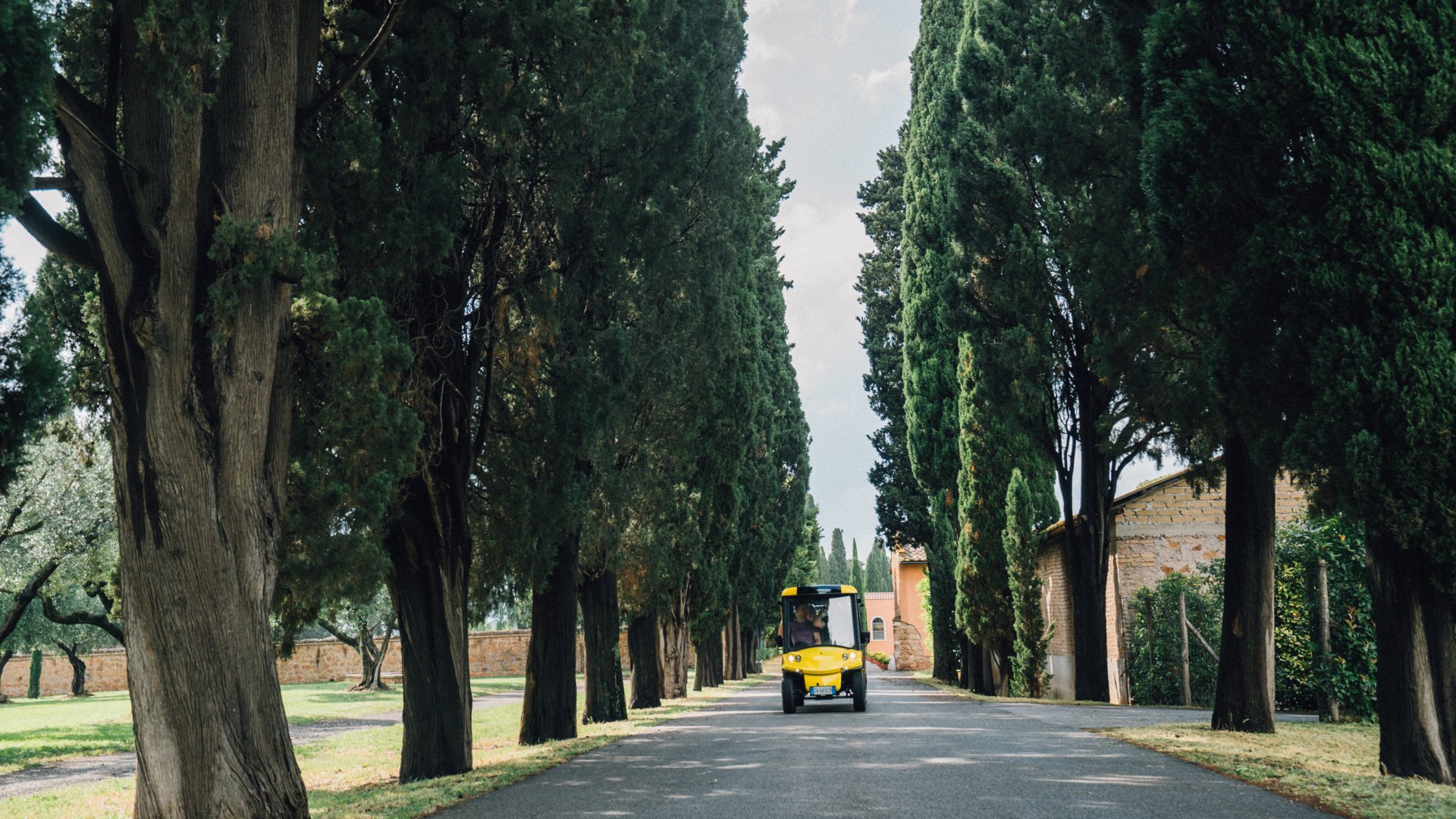 Appian Way golf cart tour Rome catacombs electric cart — image 4