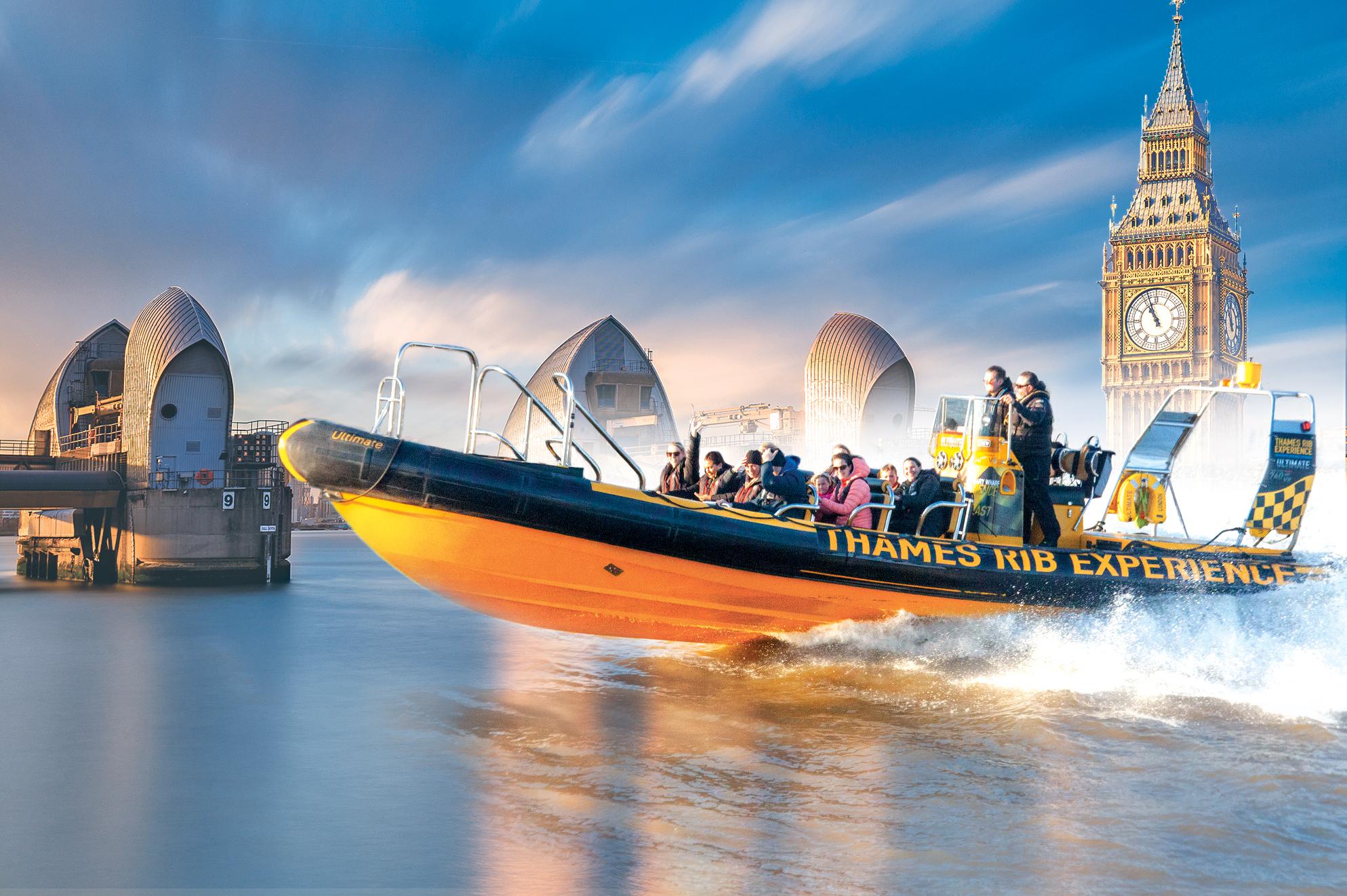 London Thames Barrier High-Speed RIB Speedboat Tour