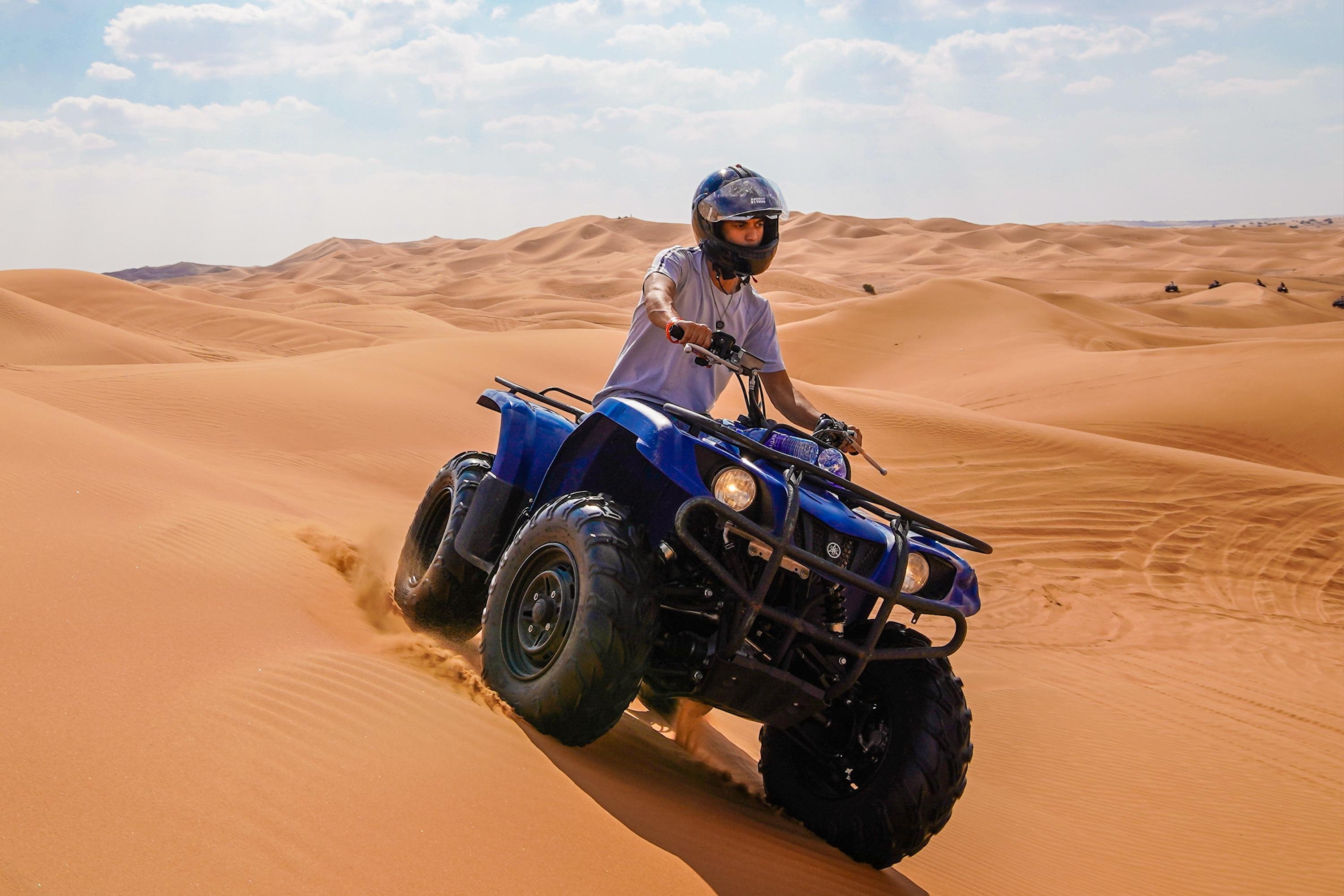 Dubai Desert Safari, Camel Ride & Helicopter Skyline Flight