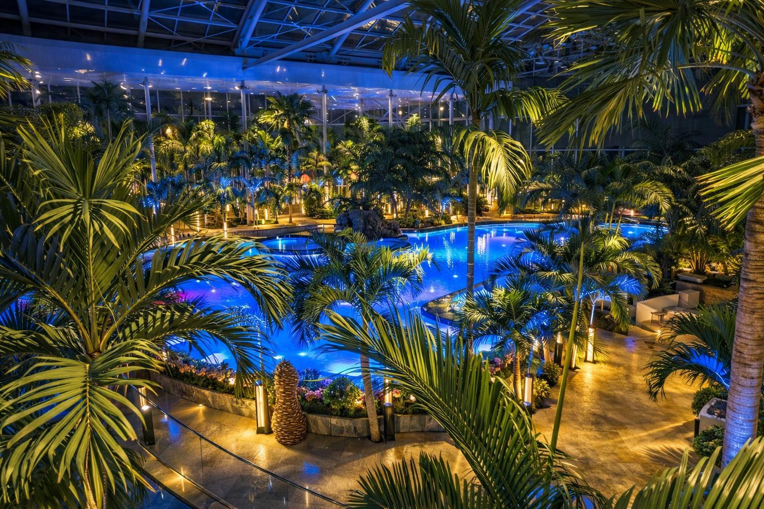 Bucharest Evening Spa Experience: Therme Night Show & Transfers