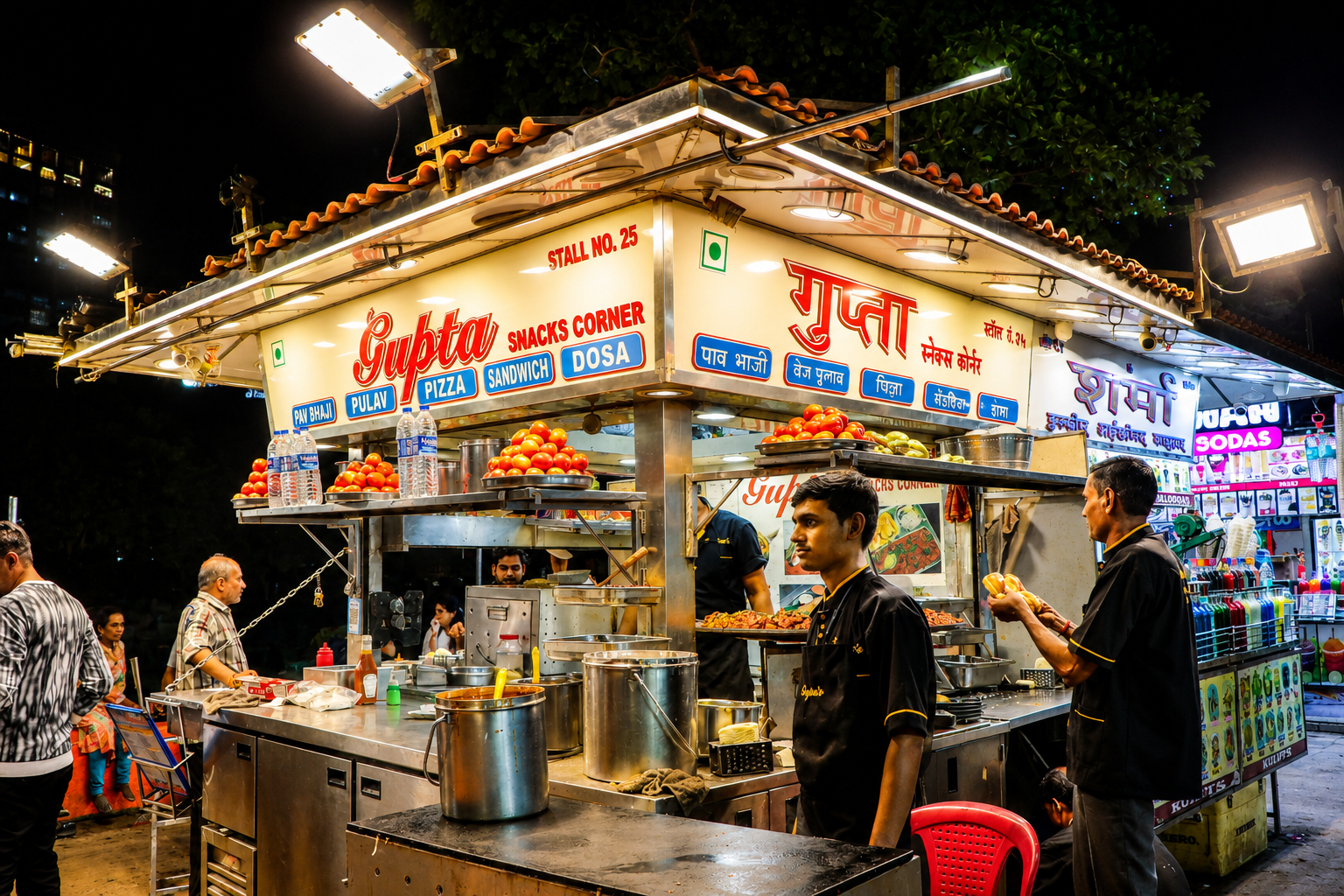 Mumbai Evening Street Food and Night Market Exploration