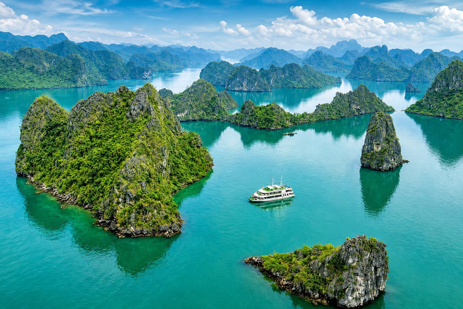 Luxury Ha Long Bay Day Cruise with Buffet & Kayaking