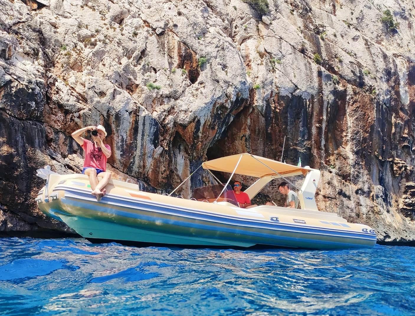 Full-Day RIB Adventure Along Baunei's Coastal Cliffs and Coves