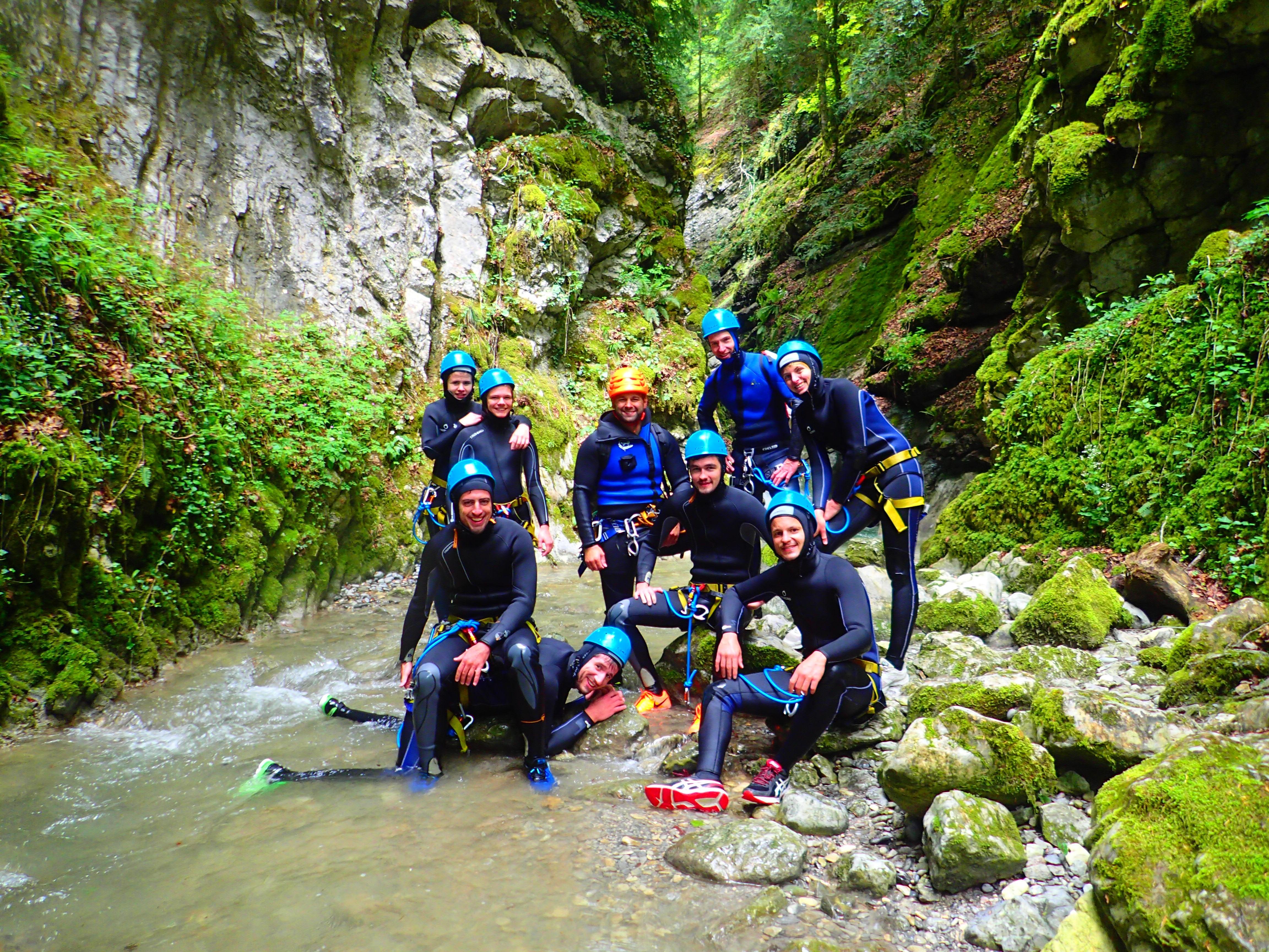 Angon Canyon Canyoning Adventure near Annecy