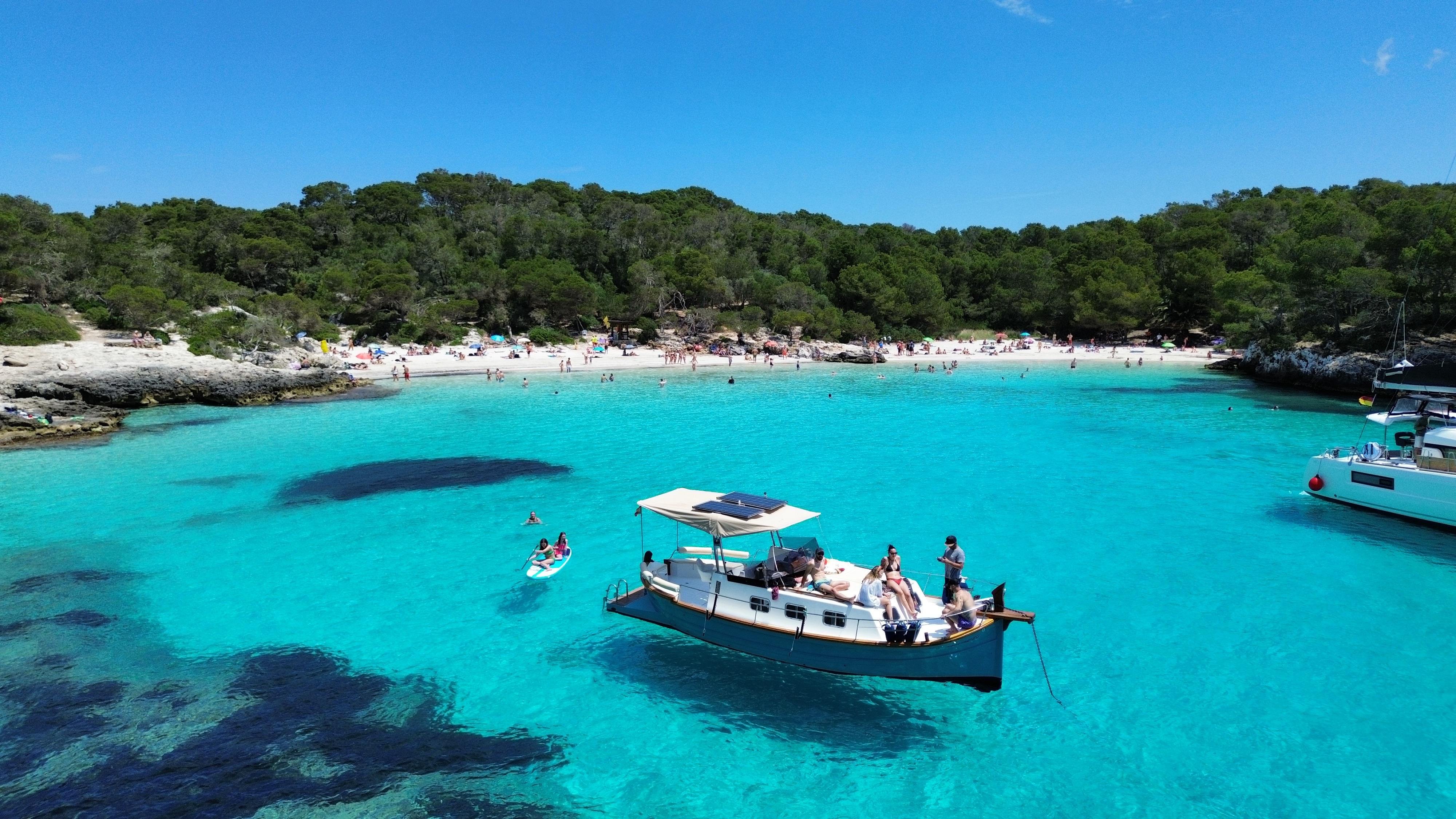 Calas of Menorca — turquoise coves of the south coast seen from the boat — image 4
