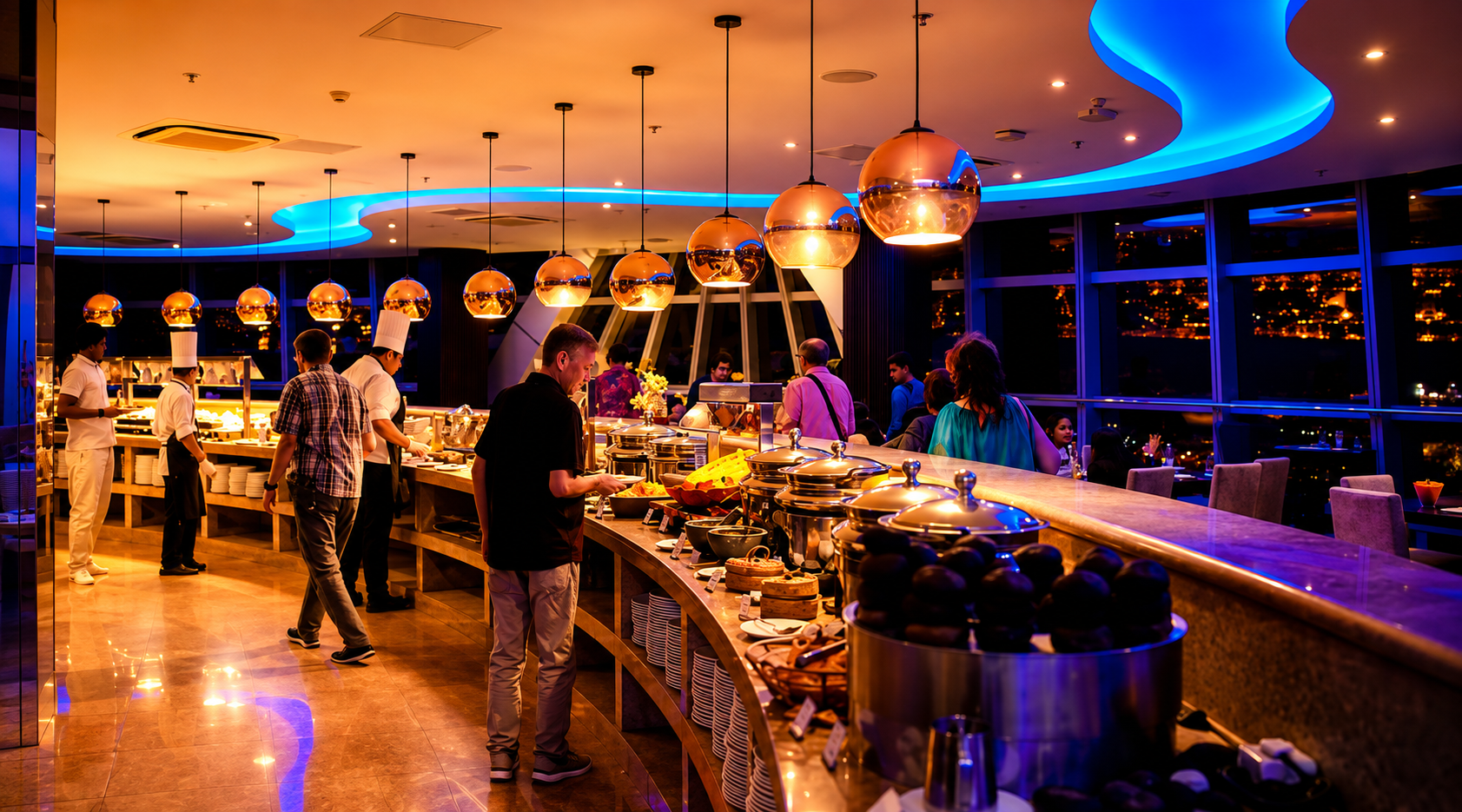 Lotus Tower Revolving Restaurant Dinner
