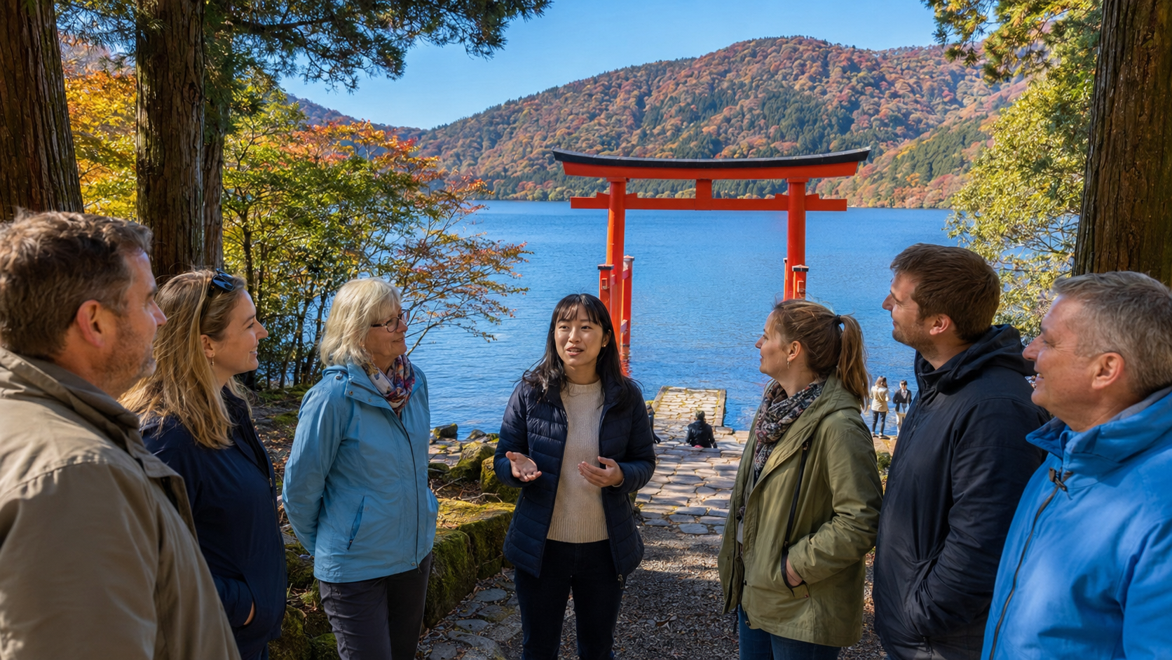 Lake Ashi Autumn Walk & Hakone Shrine Tour