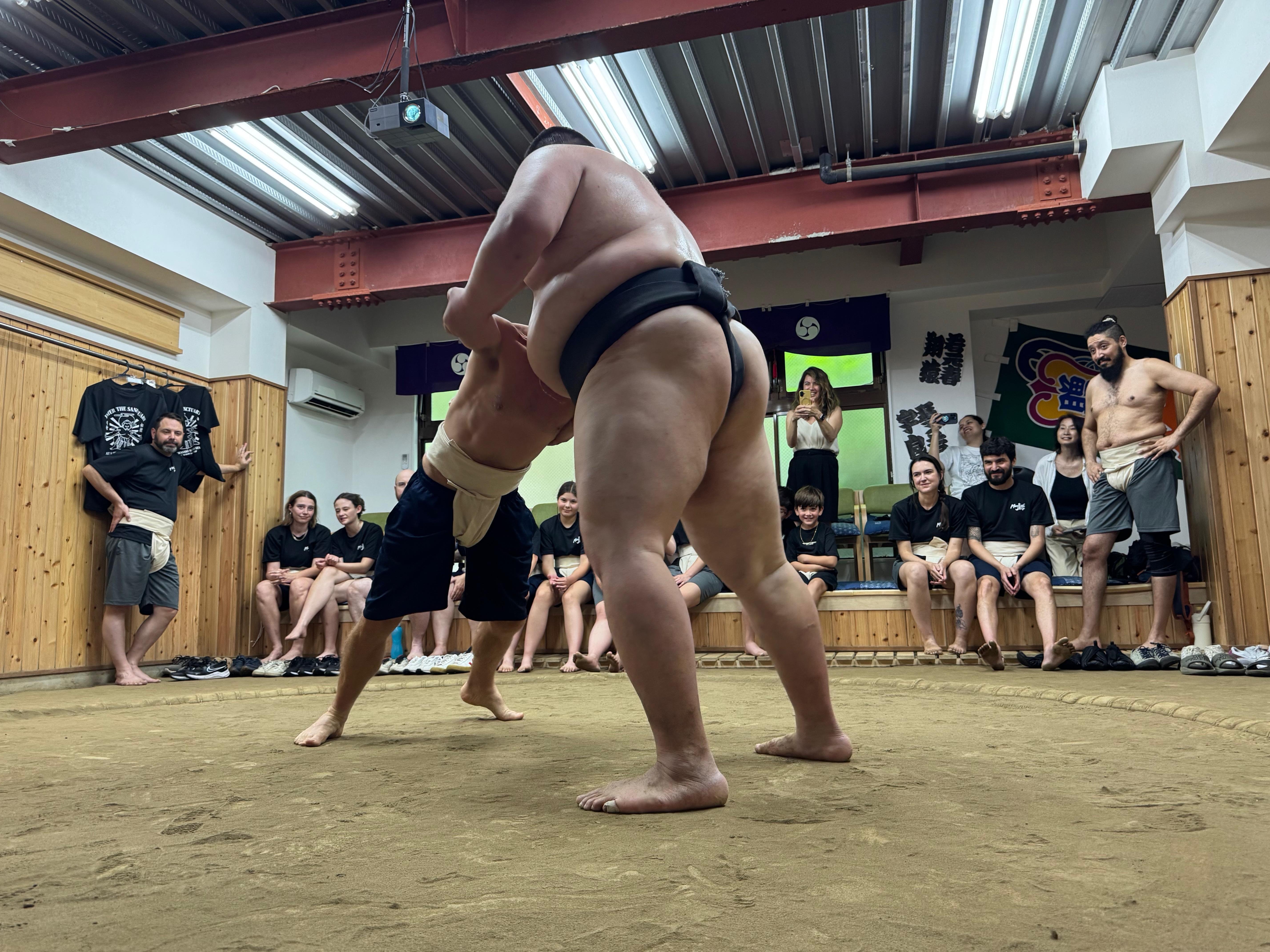 Sumo training experience near Tokyo — drills and bouts with ex-pro wrestlers — image 31