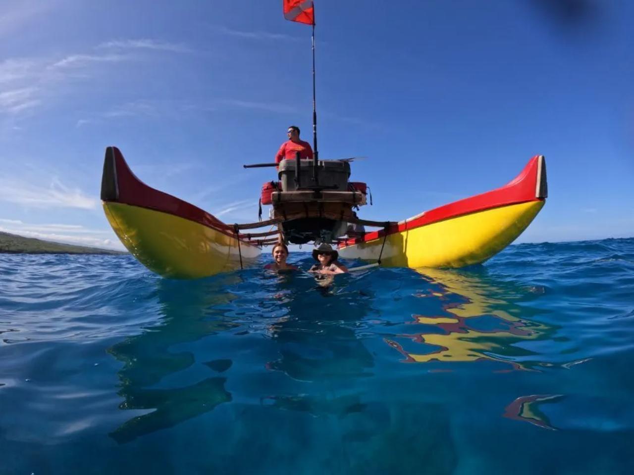 Kailua-Kona: Traditional Double Hull Canoe & Snorkel Tour
