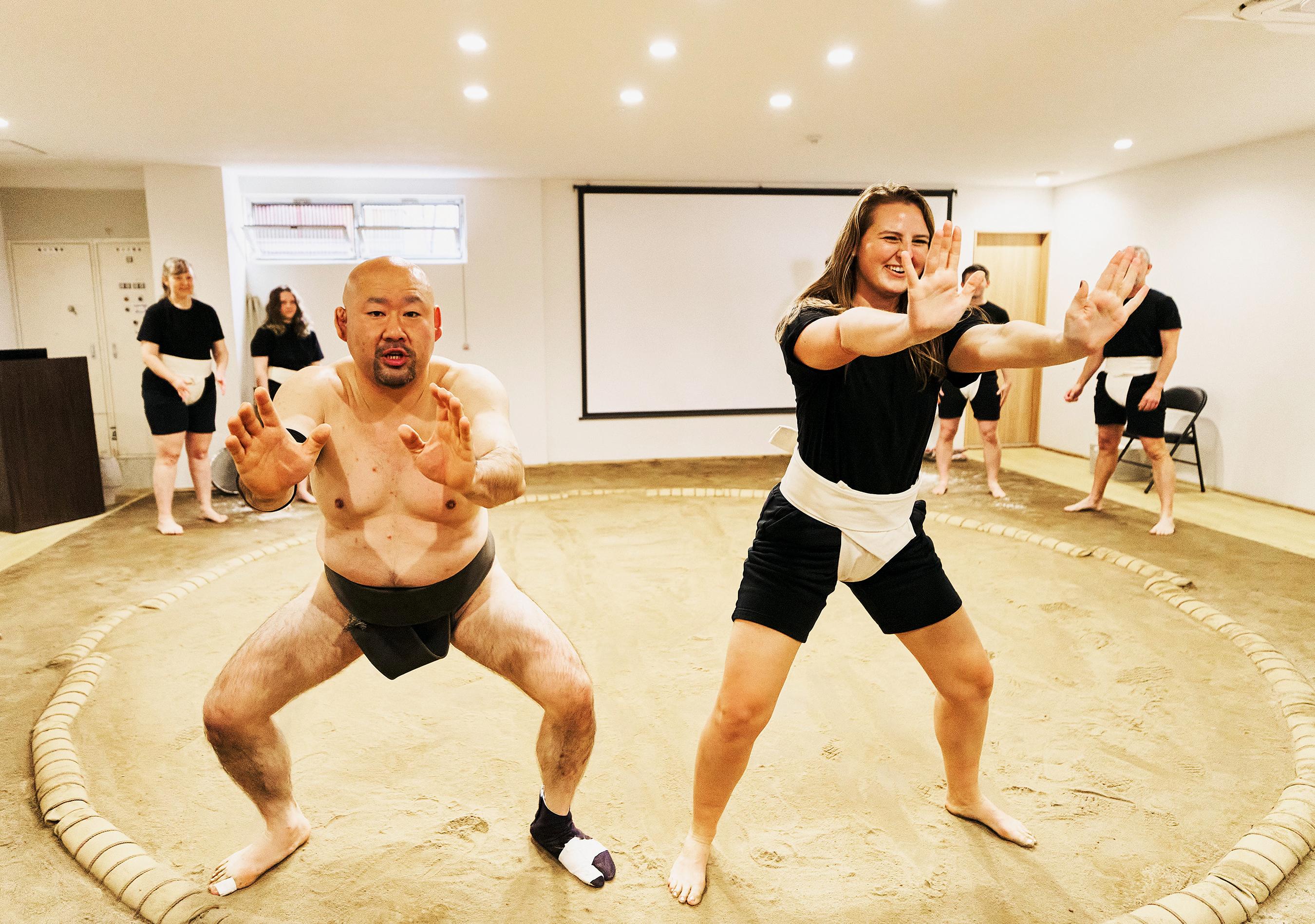 Osaka Sumo Show: Live Match, Rituals & Audience Challenge