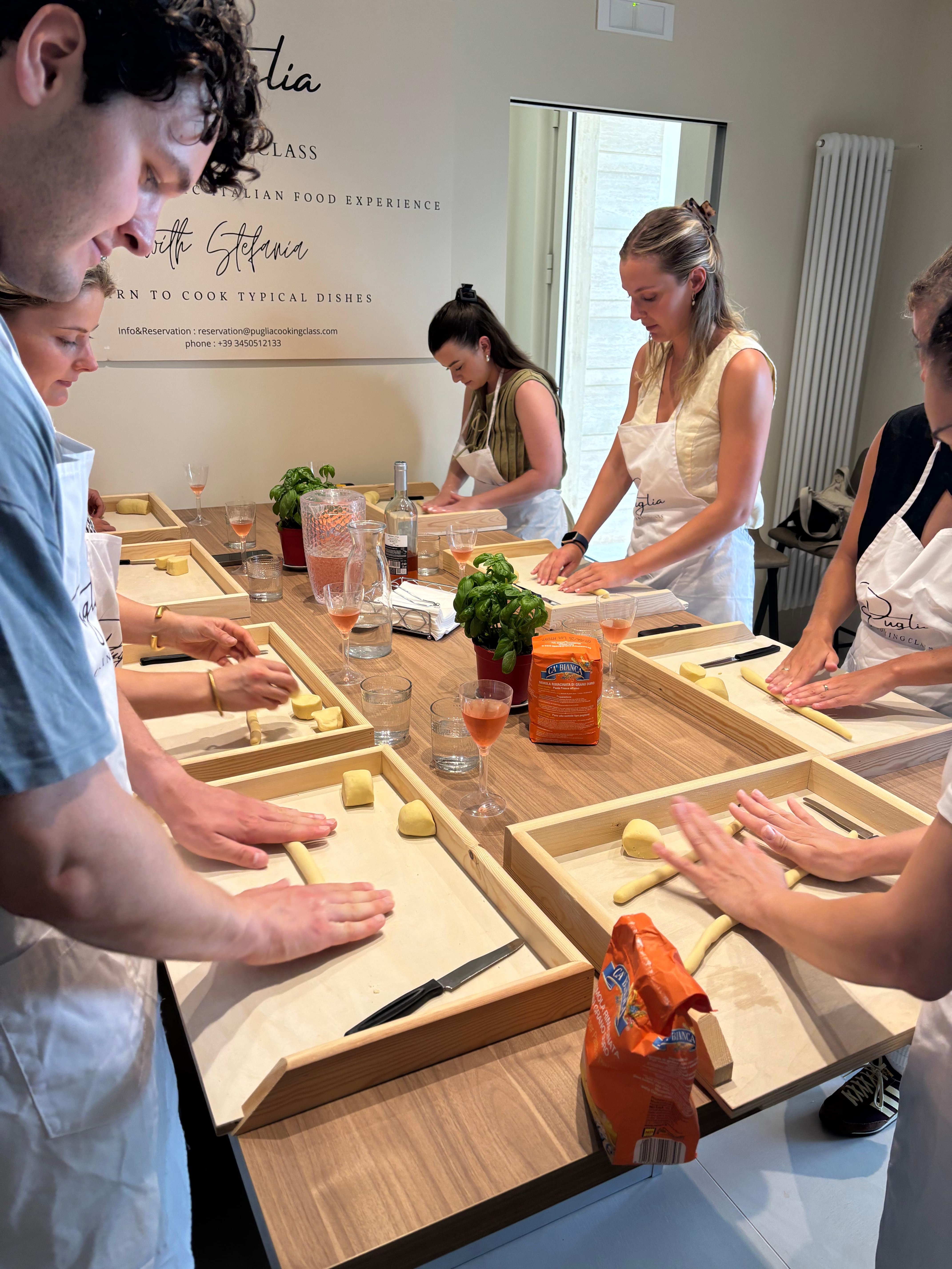 cooking class in Bari — Polignano a Mare : Masterclass Pasta & Focaccia with Wine