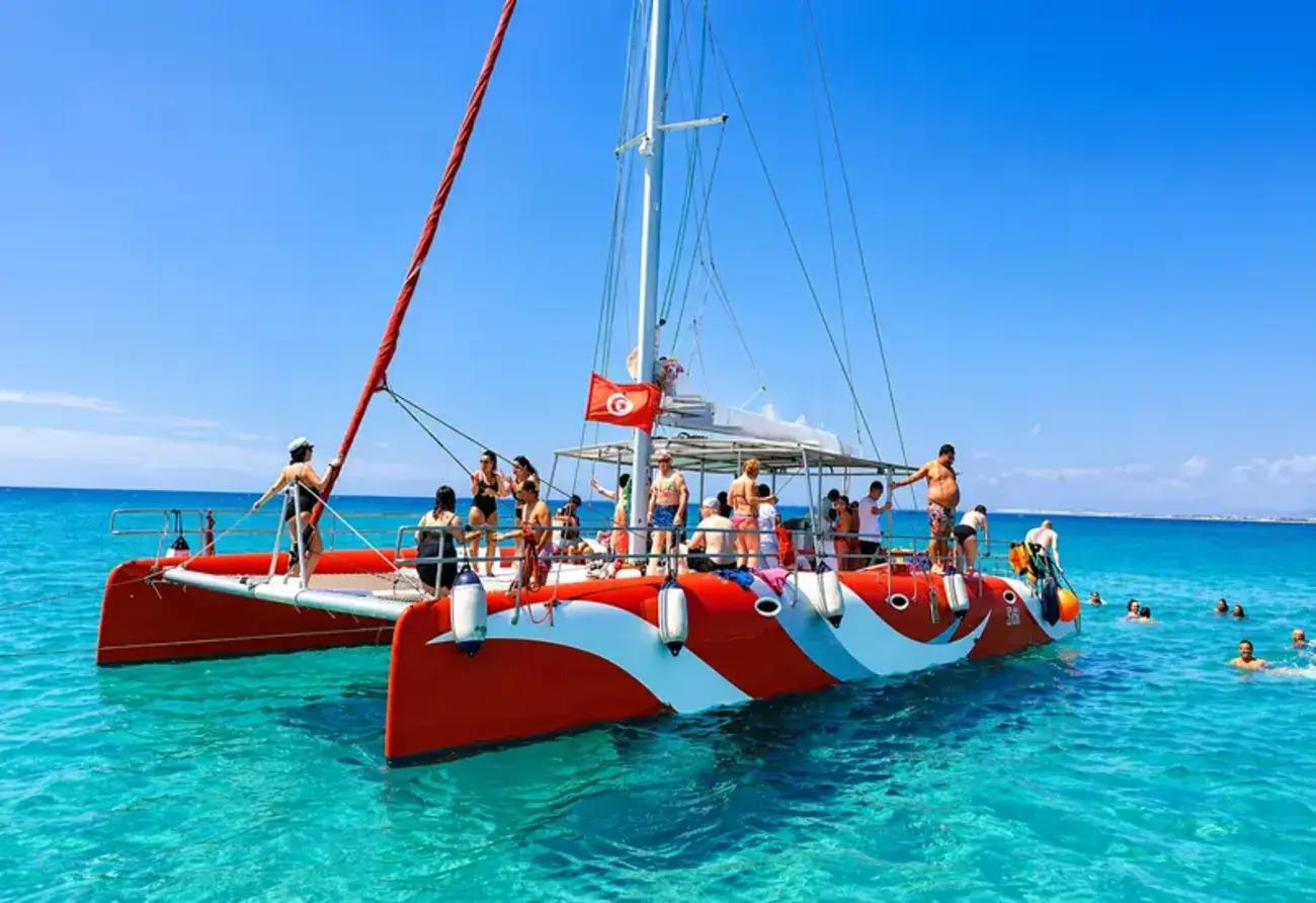 Gulf of Hammamet Catamaran Adventure with Swimming