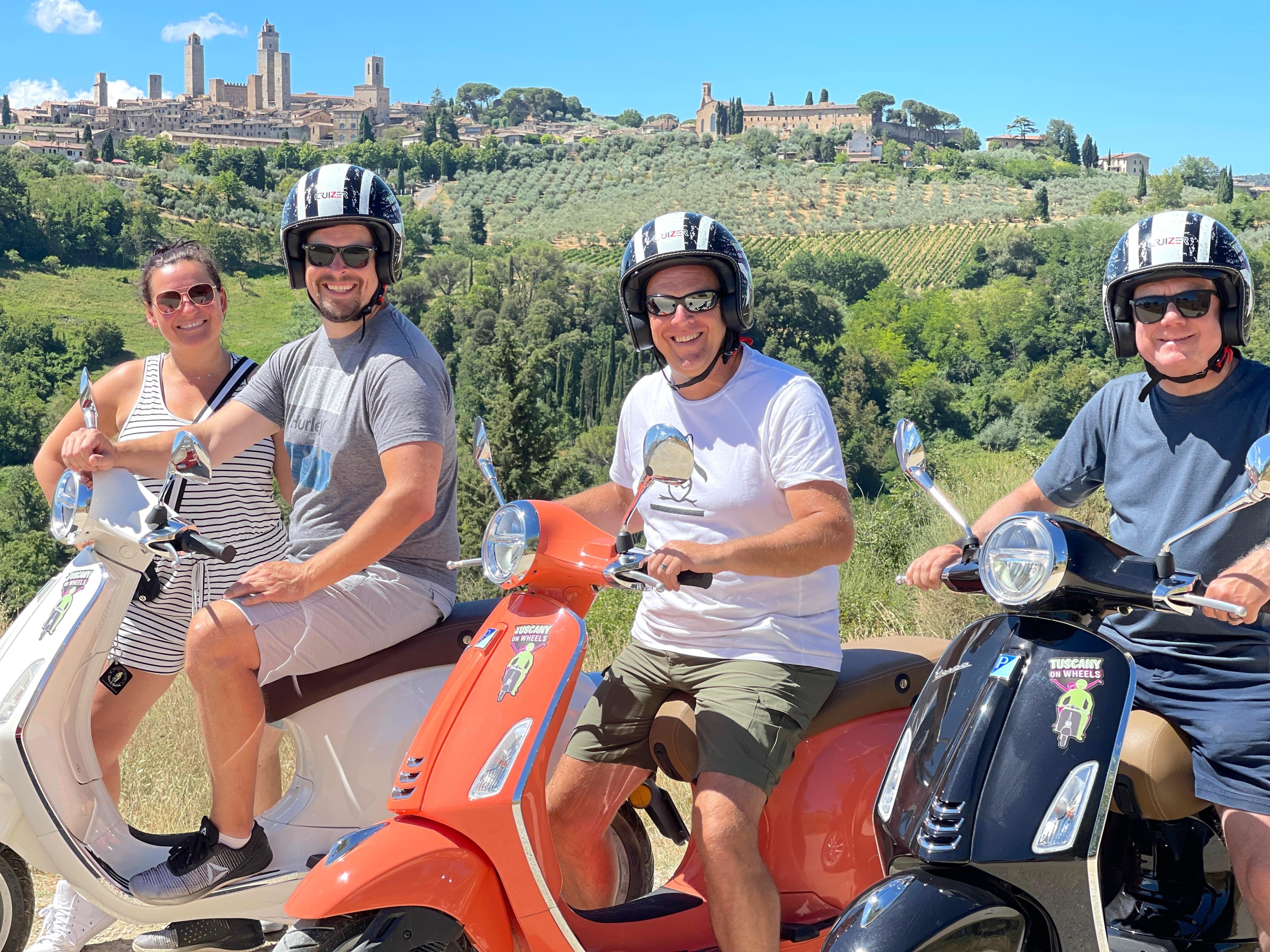 San Gimignano vespa tour Tuscany Chianti countryside — image 4