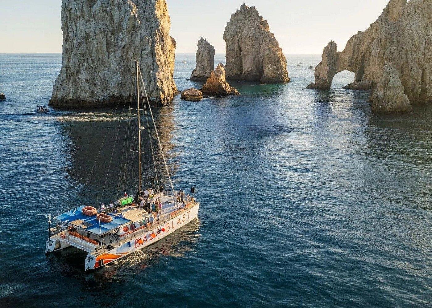 Cabo Catamaran Snorkeling Adventure with Lunch & Open Bar