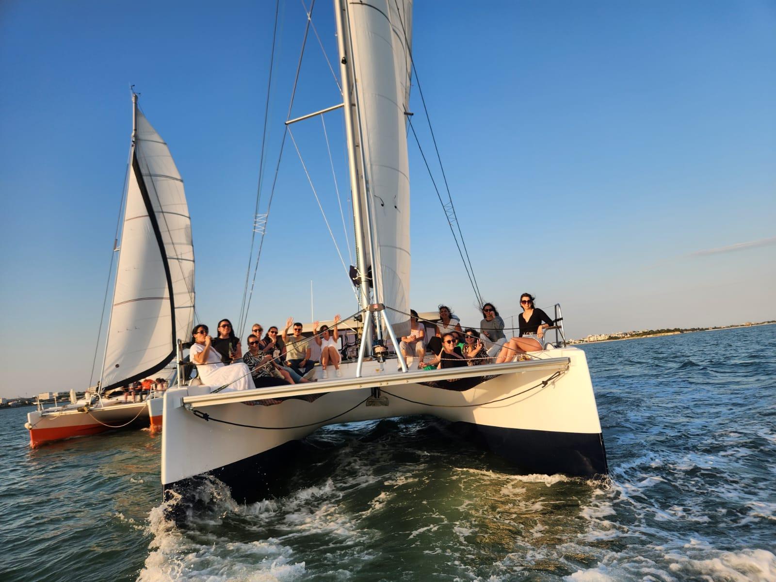 La Flotte Catamaran Sail Along Île de Ré Coast